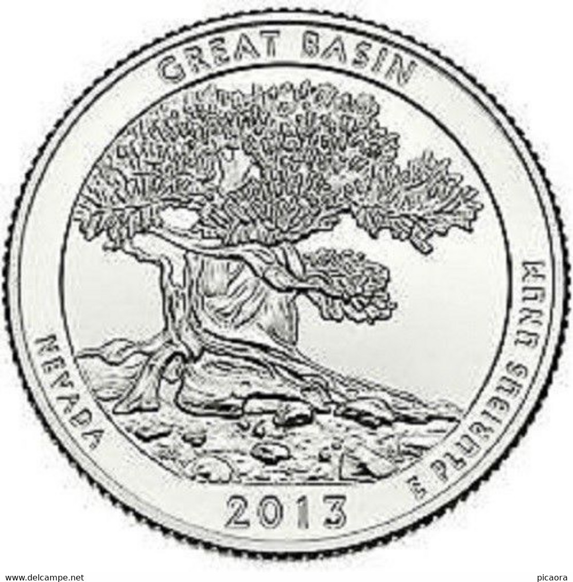 USA EEUU 25 CENTS. QUARTER DOLLAR GREAT BASIN 2013 D  UNC NEW - 2010-...: National Parks