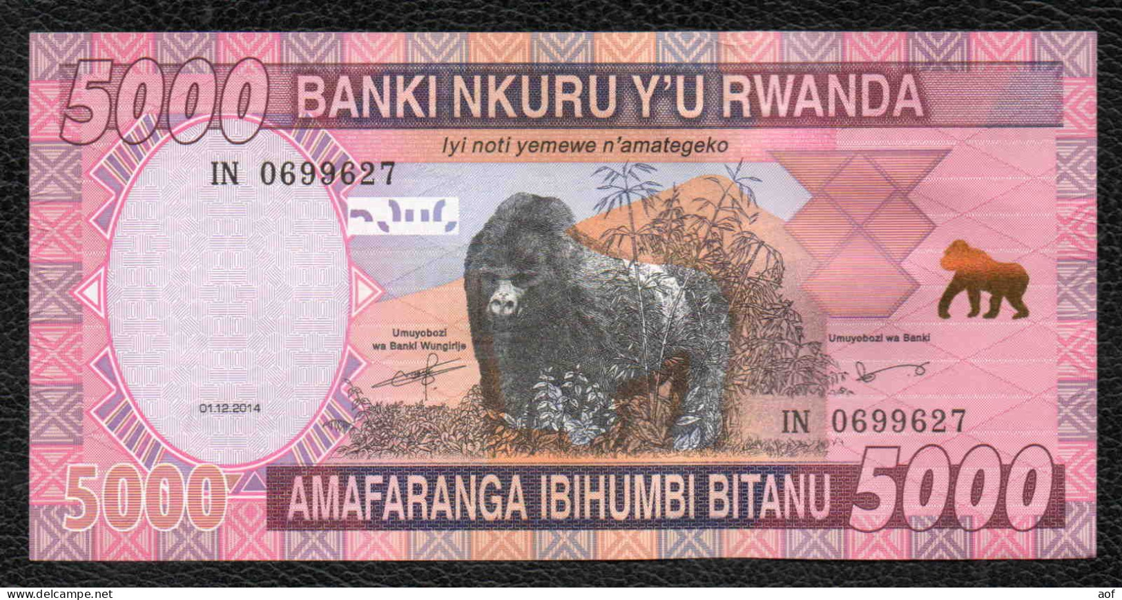 5000  RWANDA UNC - Ruanda