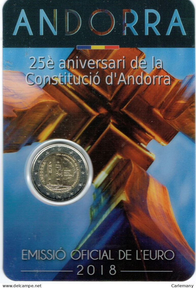 EUROS ANDORRA SET 20158  Constitution COMMERATIF - Andorra