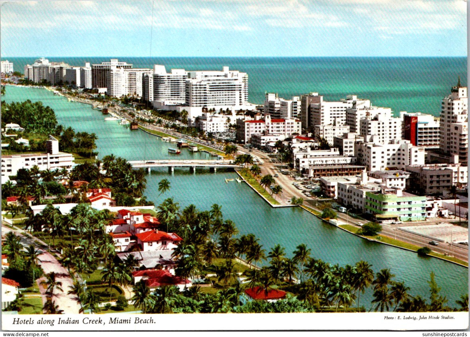 Florida Miami Beach Hotels On Collins Avenue Along Indian Creek  - Miami Beach