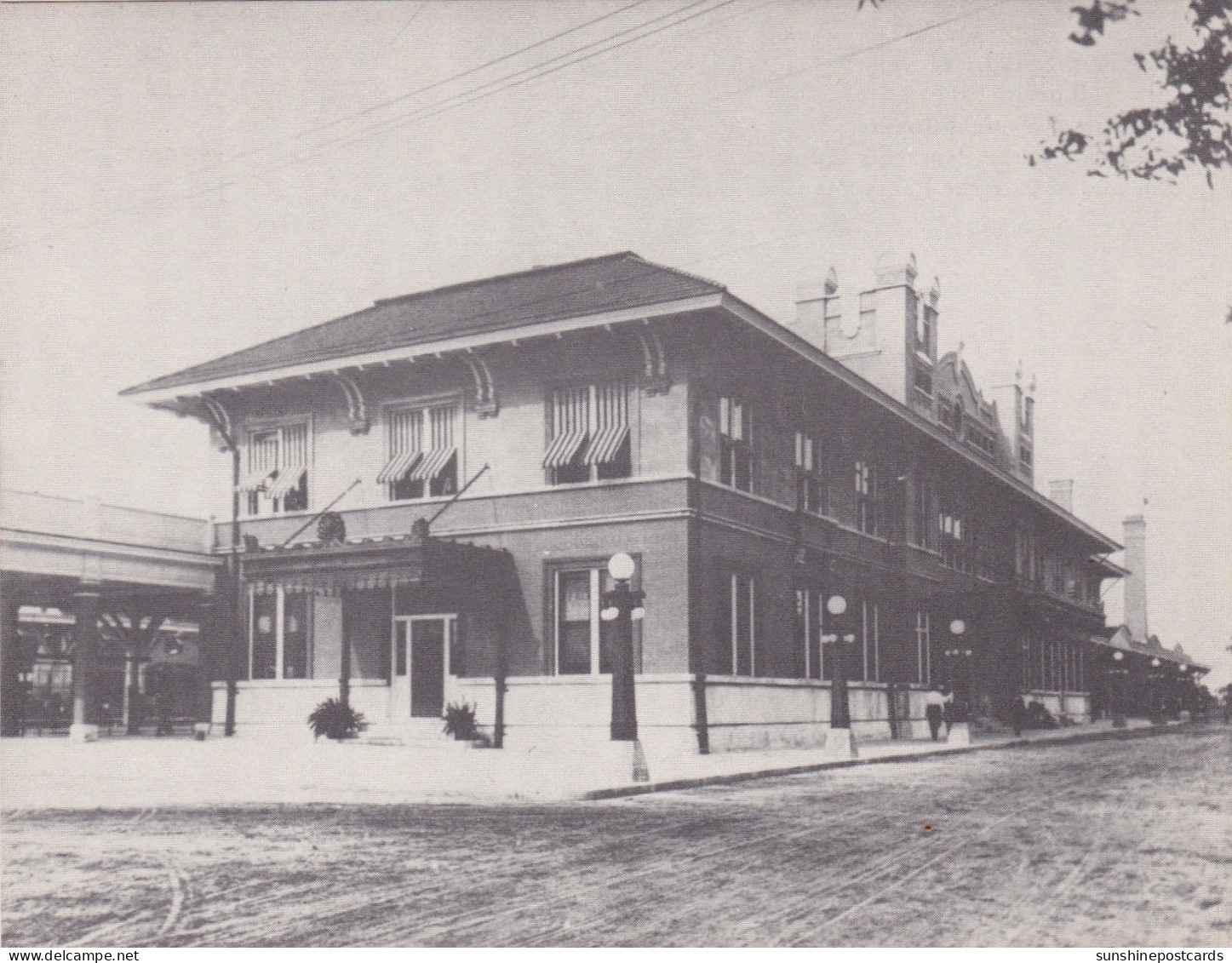 Florida Pensacola L & N Depot Alcaniz & Wright Streets Circa 1912 - Pensacola
