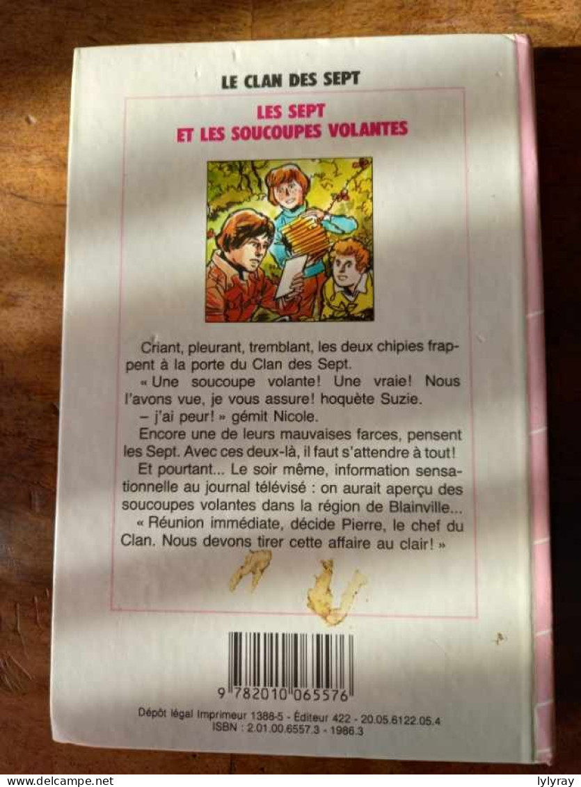 Livre Le Clan Des Sept (les Sept Et La Soucoupe Volante) - Bibliothèque Rose