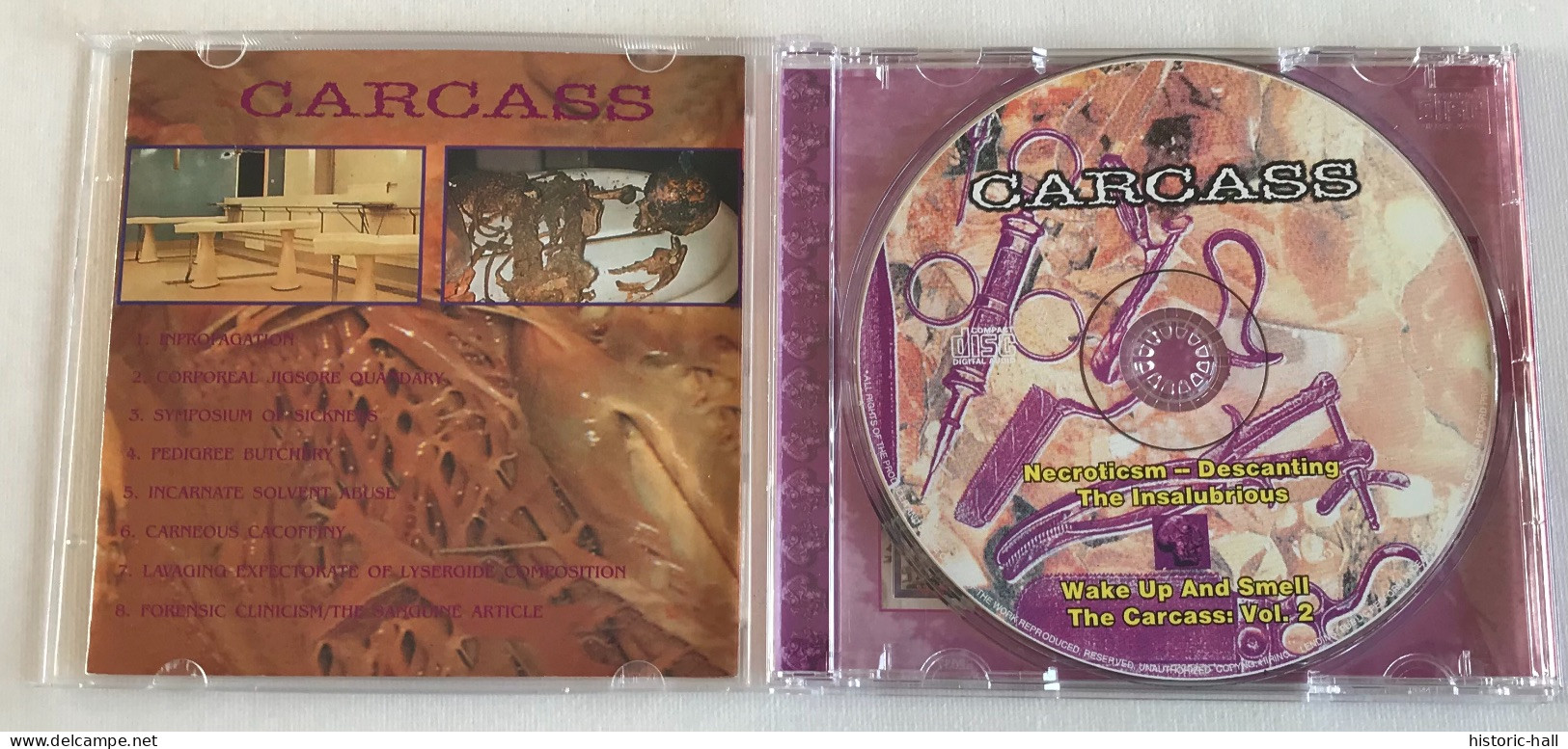 CARCASS - Necroticsm / Wake Up And Smell The Carcass Vol 2 - CD - 1997 - Russian Press - Hard Rock En Metal