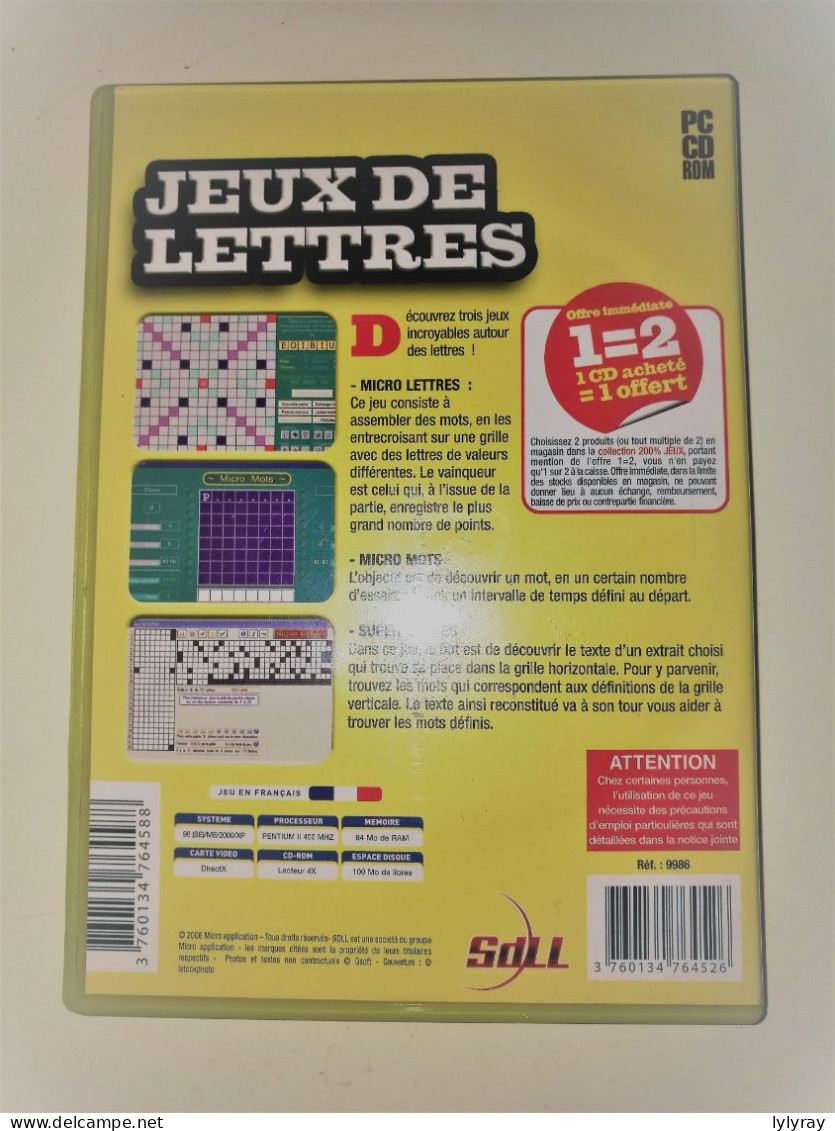 JEUX DE LETTRES Millésime 2007 Sur PC - Juegos PC