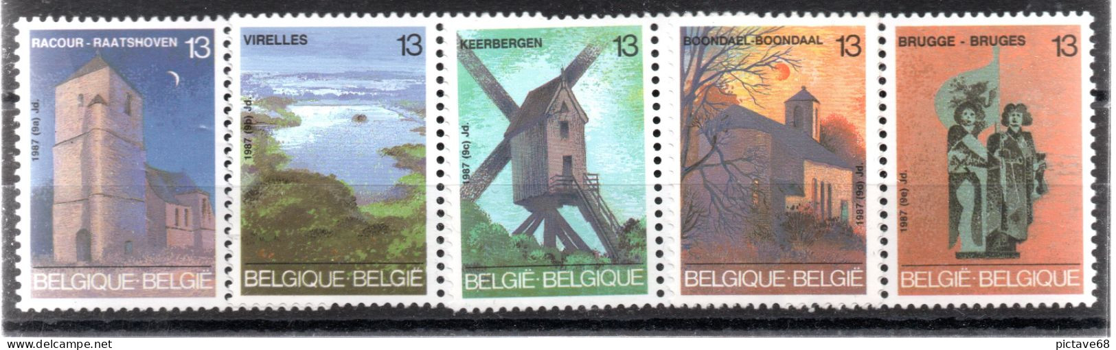 BELGIQUE /   SERIE N° 2254 à 2258 Neuf ** - Nuevos