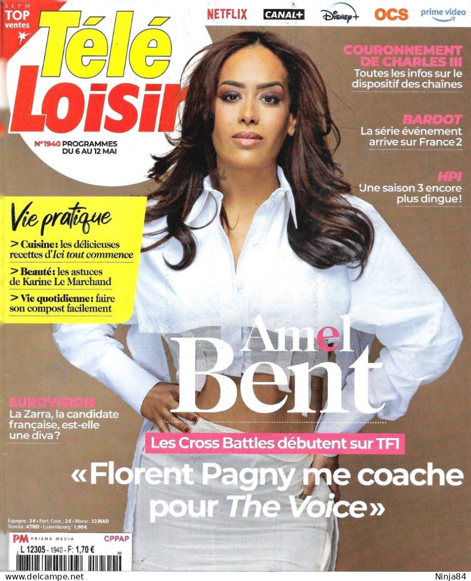 REVUE Amel Bent  " Télé Loisirs " - Musique