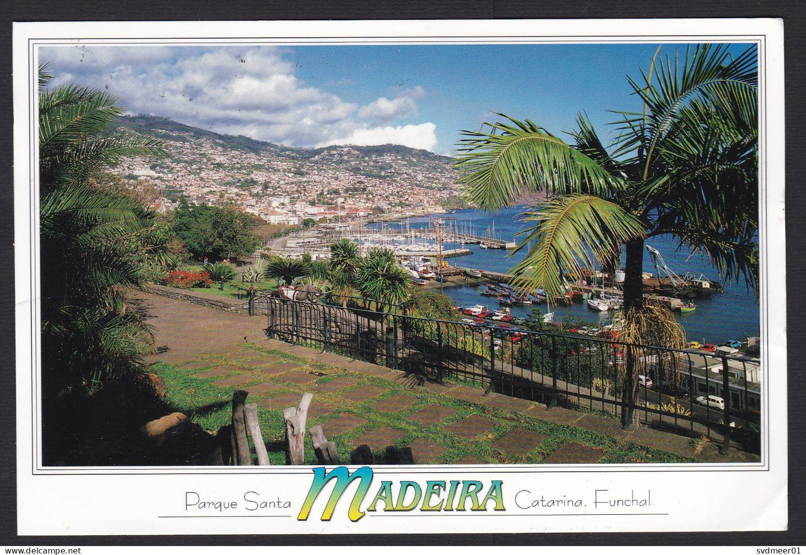 Portugal: Picture Postcard To Germany, 2002, 2 Stamps, Bird, Coin, Money, Card: Funchal Madeira (minor Crease) - Brieven En Documenten