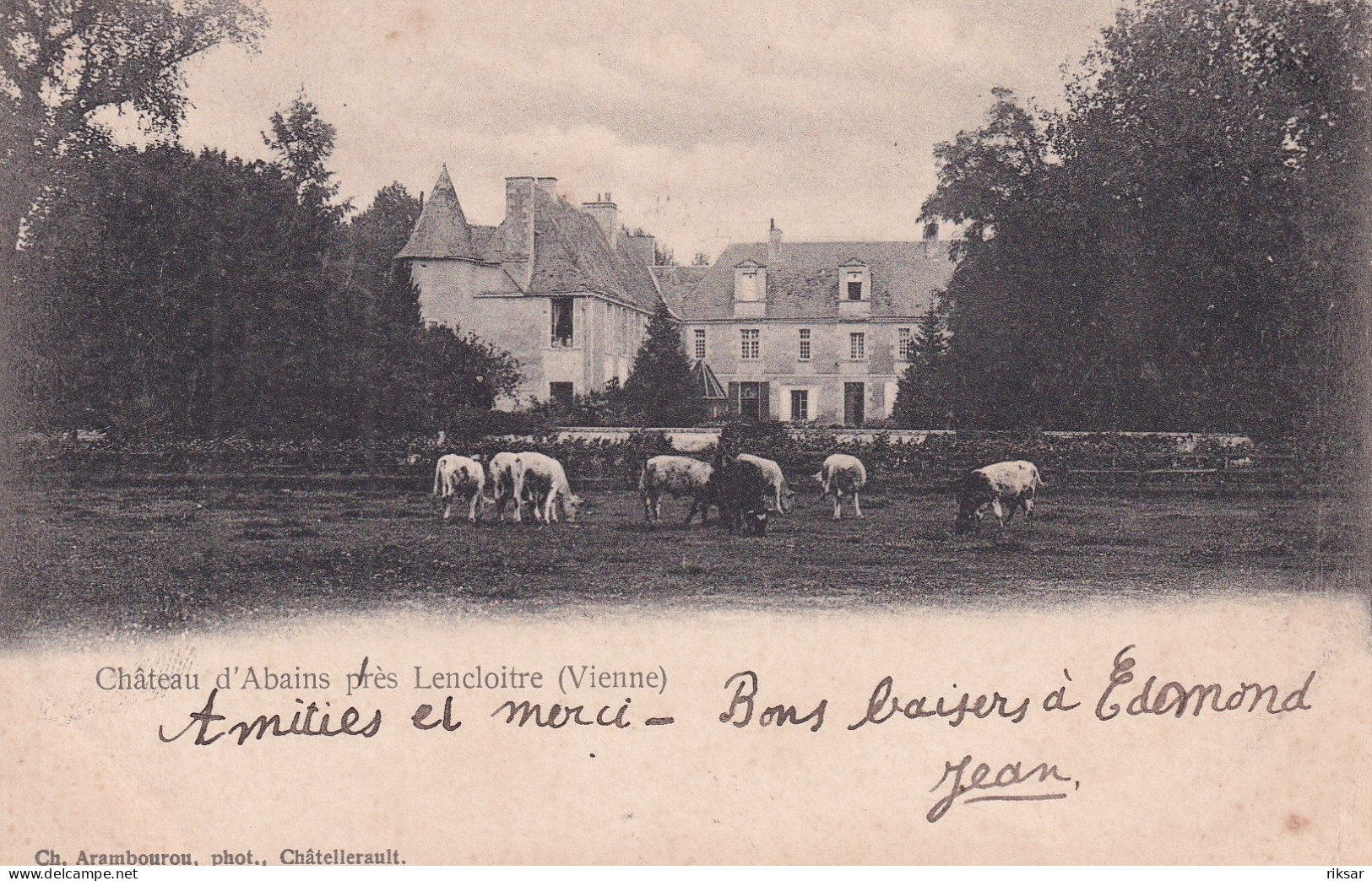 CHATEAU D ABAINS(LENCOITRE) VACHE - Lencloitre