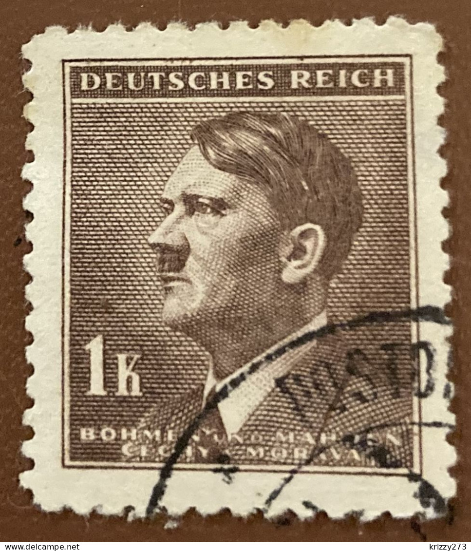 Bohemia & Moravia 1942 Hitler 1 K - Used - Used Stamps