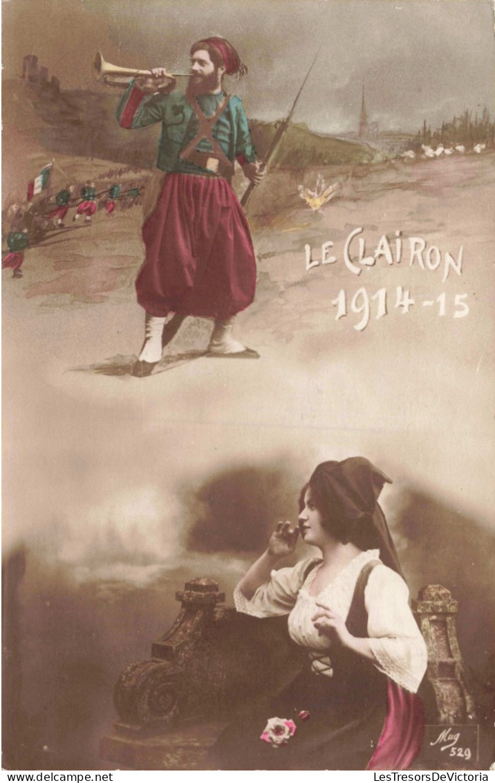 MILITARIA - Le Clairon - 1914 15 - Colorisé - Carte Postale Ancienne - Uniforms