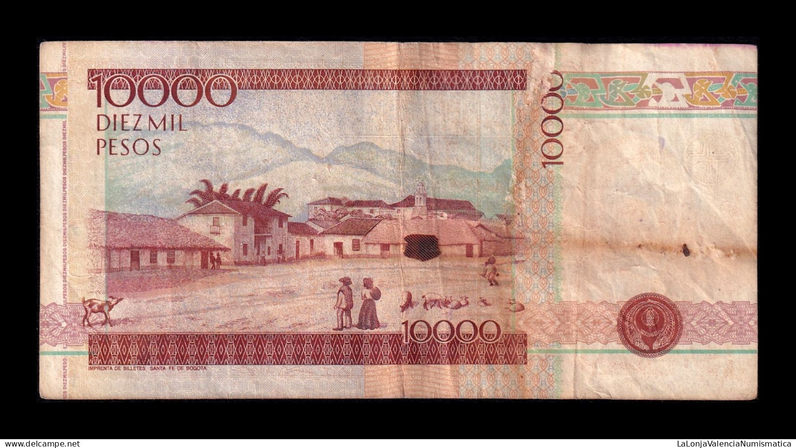 Colombia 10000 Pesos 1995 Pick 443a Bc/+ F/+ - Colombie