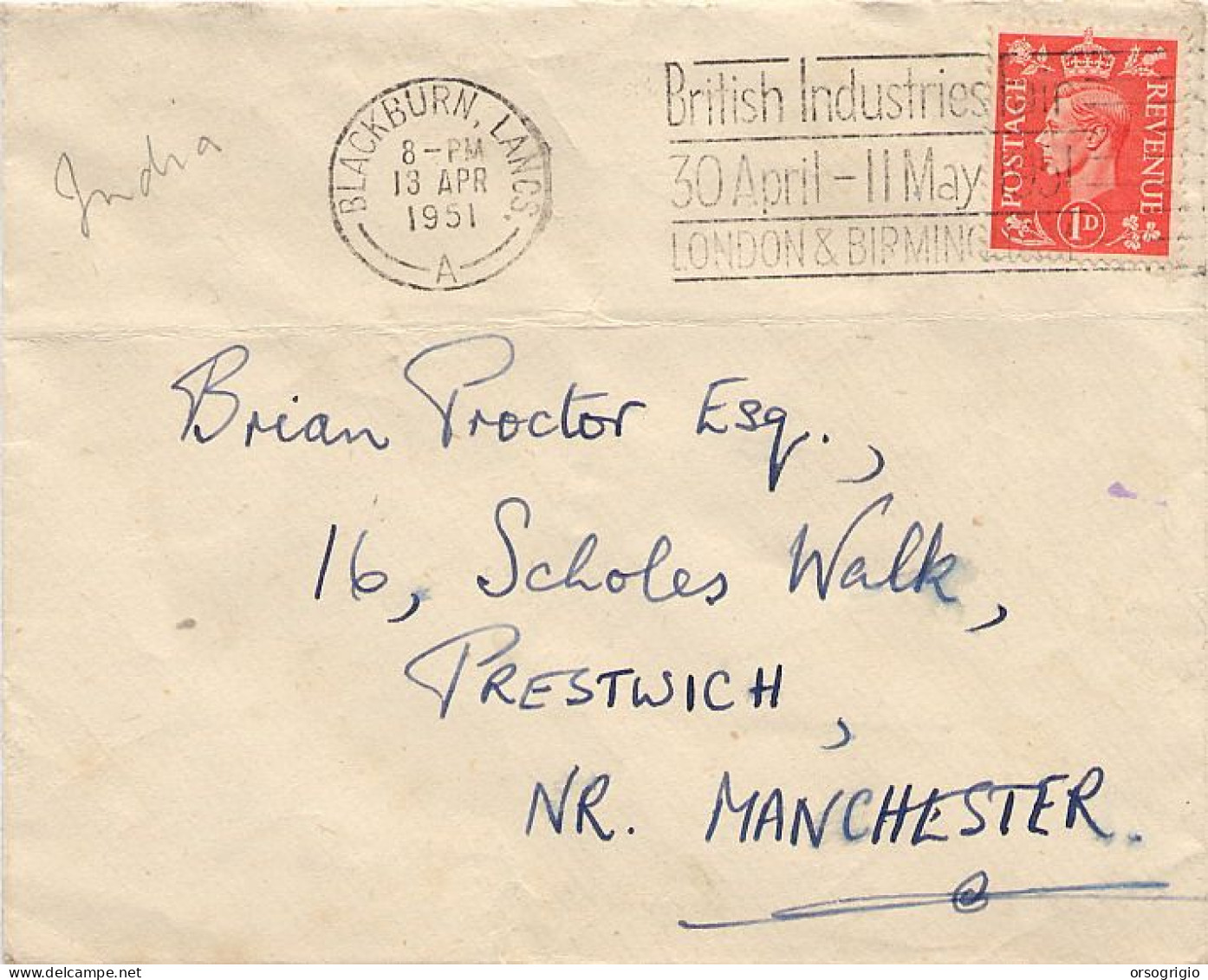 GRAN BRETAGNA - GREAT BRITAIN - BLACKBURN - BRITISH INDUSTRIES  1951 - Usines & Industries