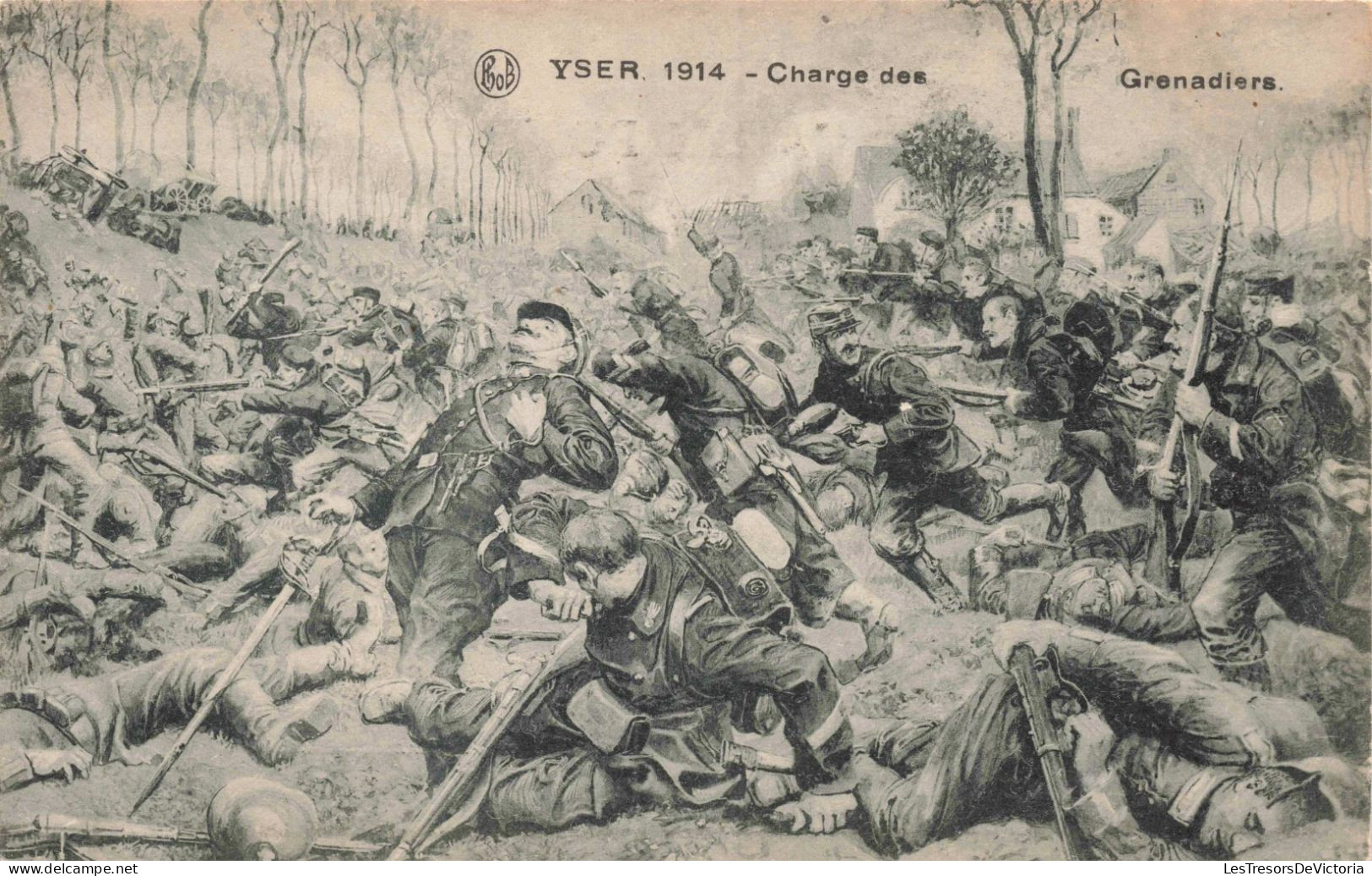 MILITARIA - Yser - 1914 - Charge Des Grenadiers - Carte Postale Ancienne - Guerre 1914-18