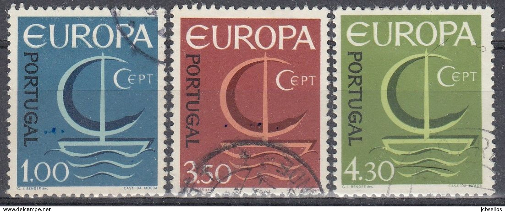 PORTUGAL 1966 Nº 993/995 USADO - Oblitérés