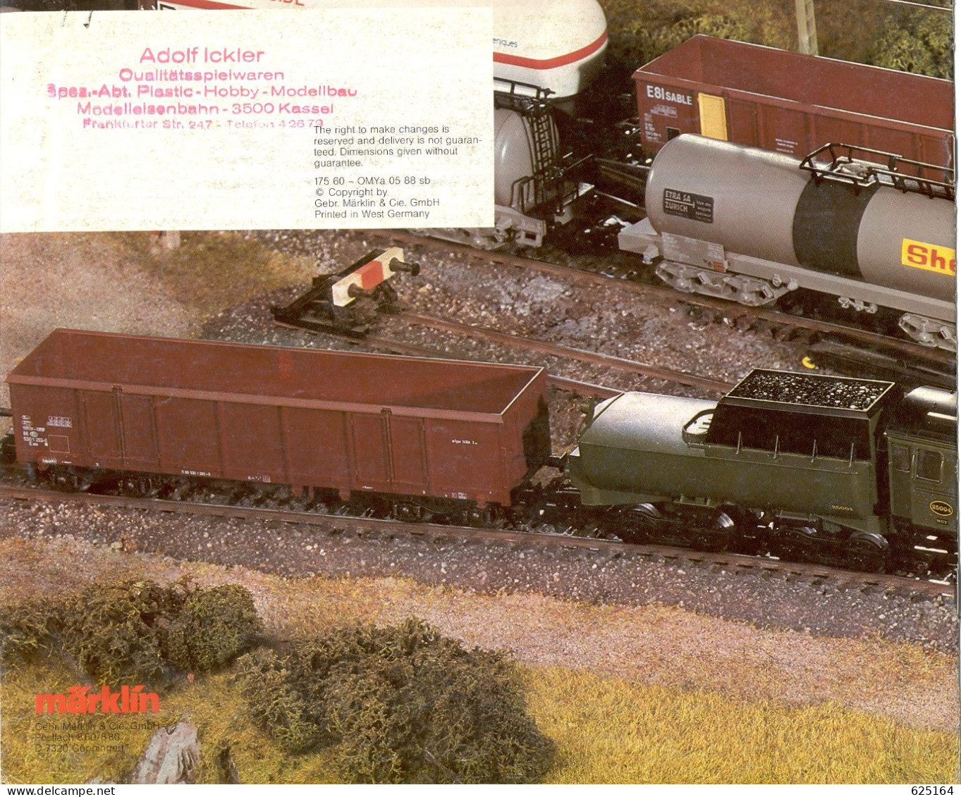 CatalogueMärklin 1988/89 Export Modelle Maquettes Exportation - En Allemand, Anglais Et Français - Französisch