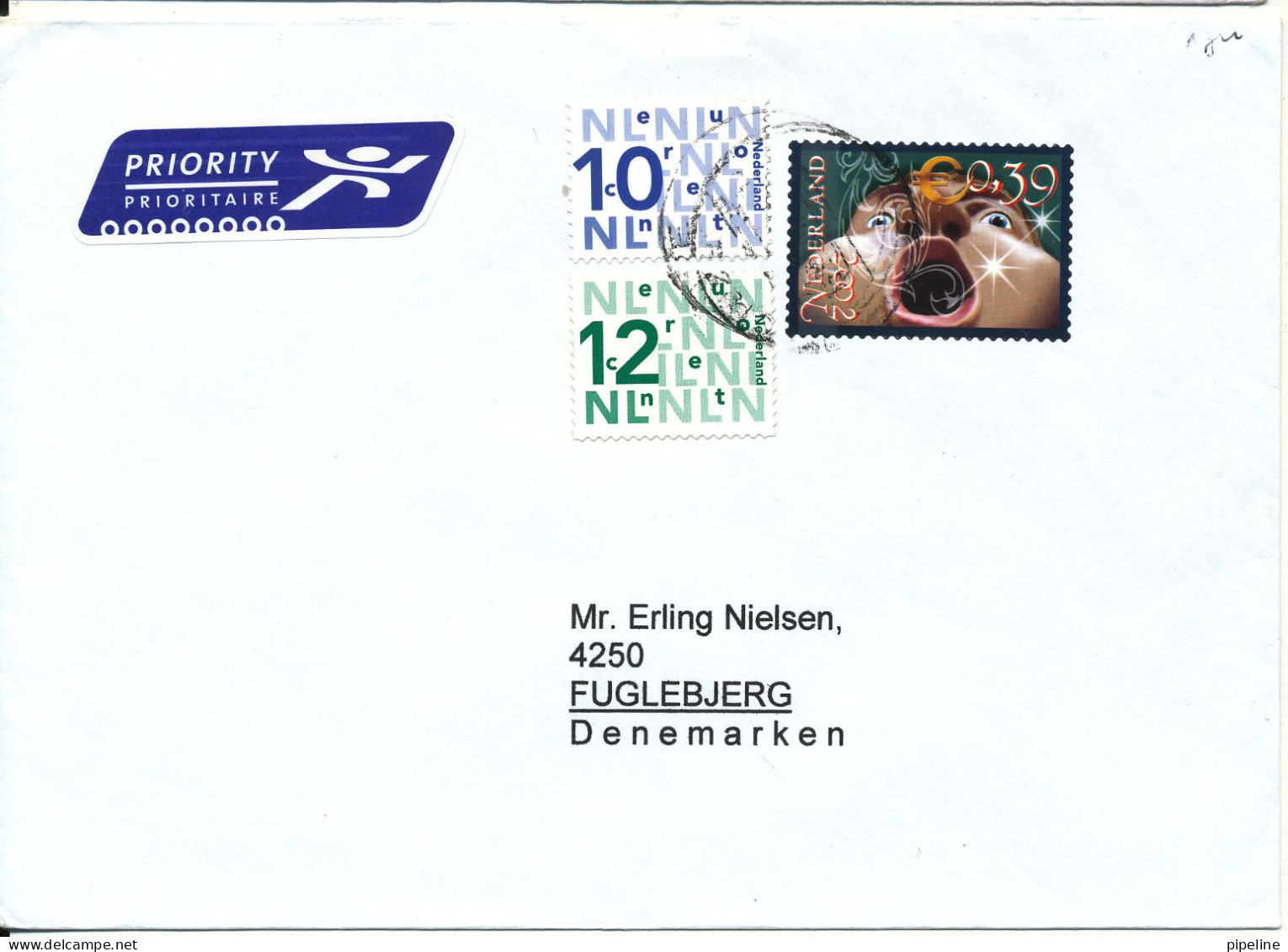 Netherlands Cover Sent To Denmark 2002 ?? - Cartas & Documentos