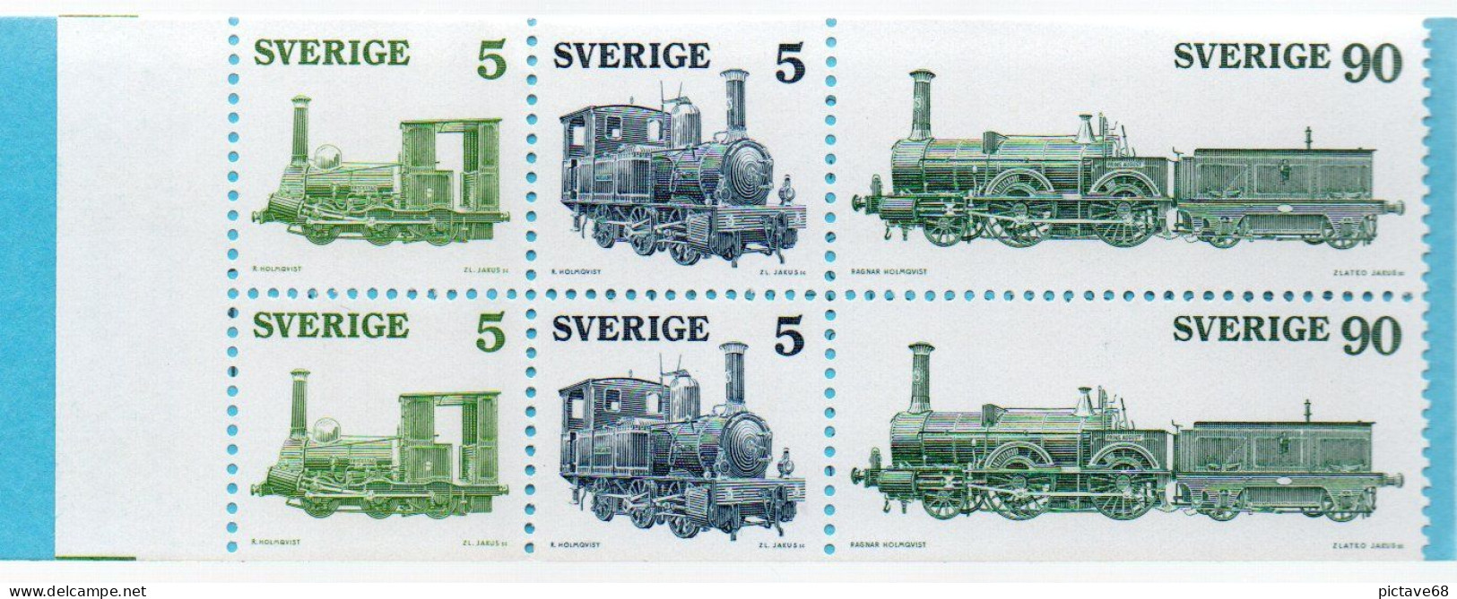 SUEDE / TRAIN / CARNET N° YVERT C892 NEUF *  * - Treni