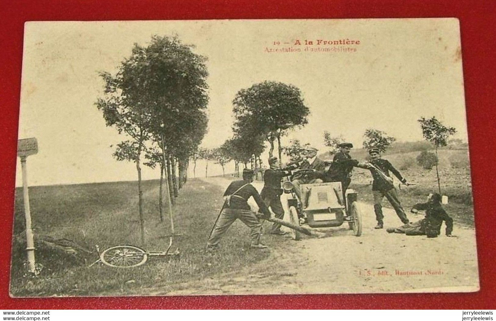 Douane -  A La Frontière  -  Arrestation D'automobilistes  -   1912 - Douane