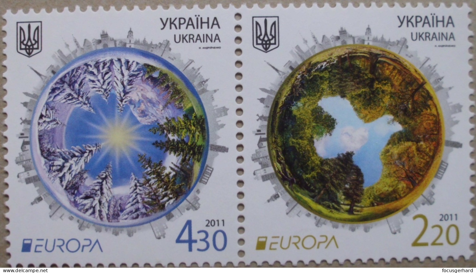 Ukraine   Der Wald   Europa   Cept   2011  ** - 2011