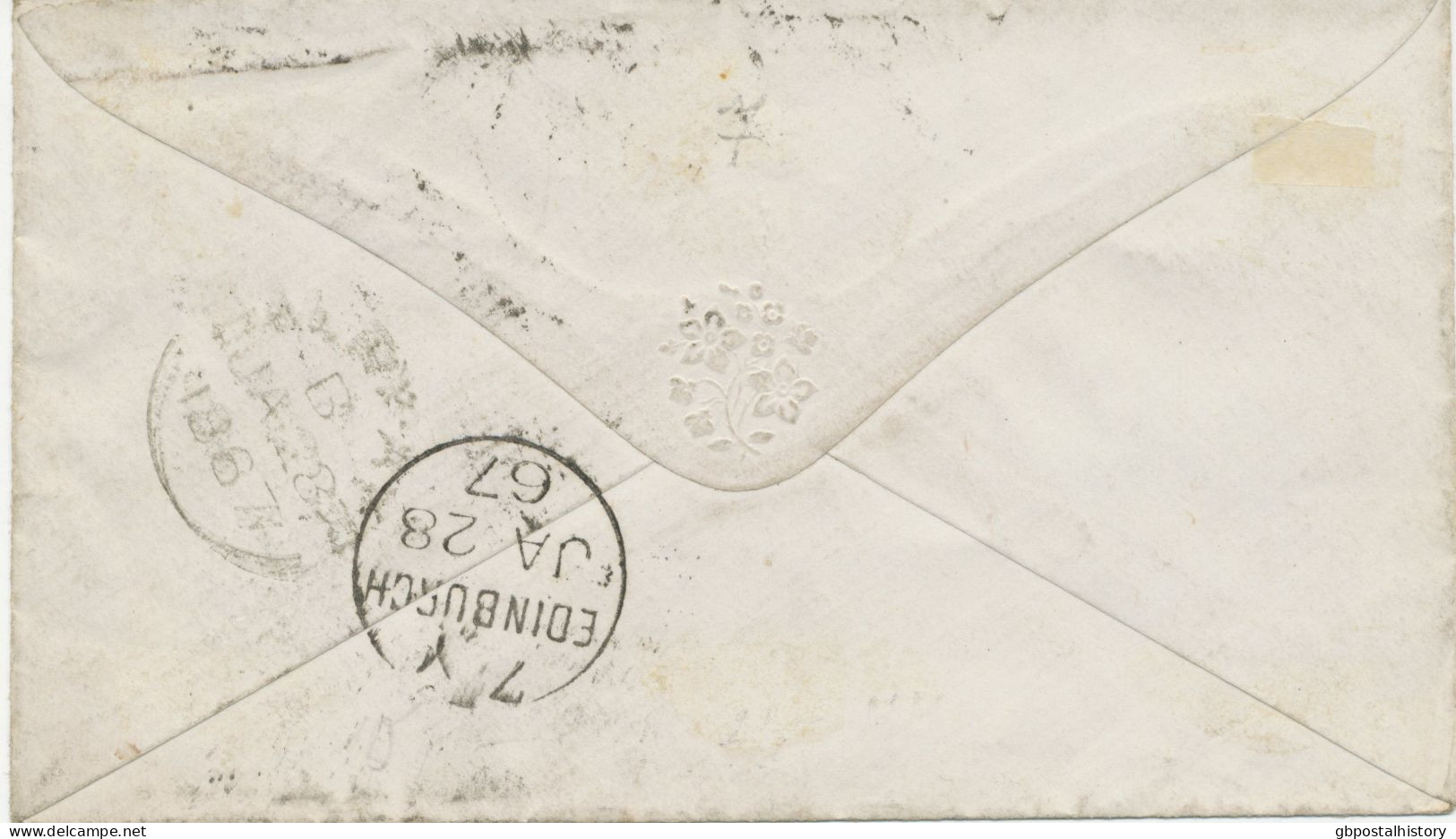 GB „159 / GLASGOW“ Scottish Duplex (6 THIN Bars Same Length, Time Code „1 W“, Datepart 19mm) On Superb Cover W. QV 1d - Cartas & Documentos