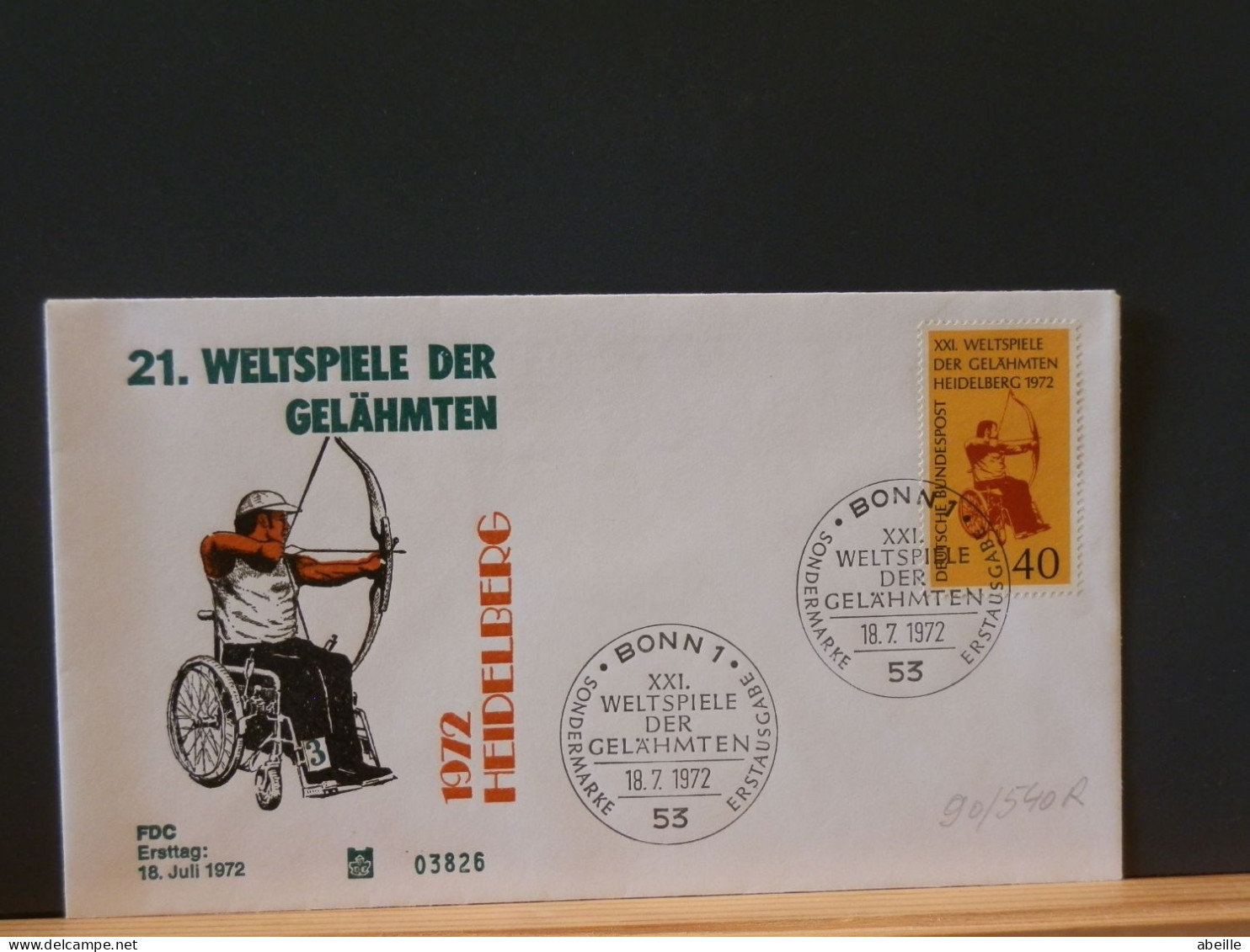 90/540R  FDC  ALLEMAGNE - Archery