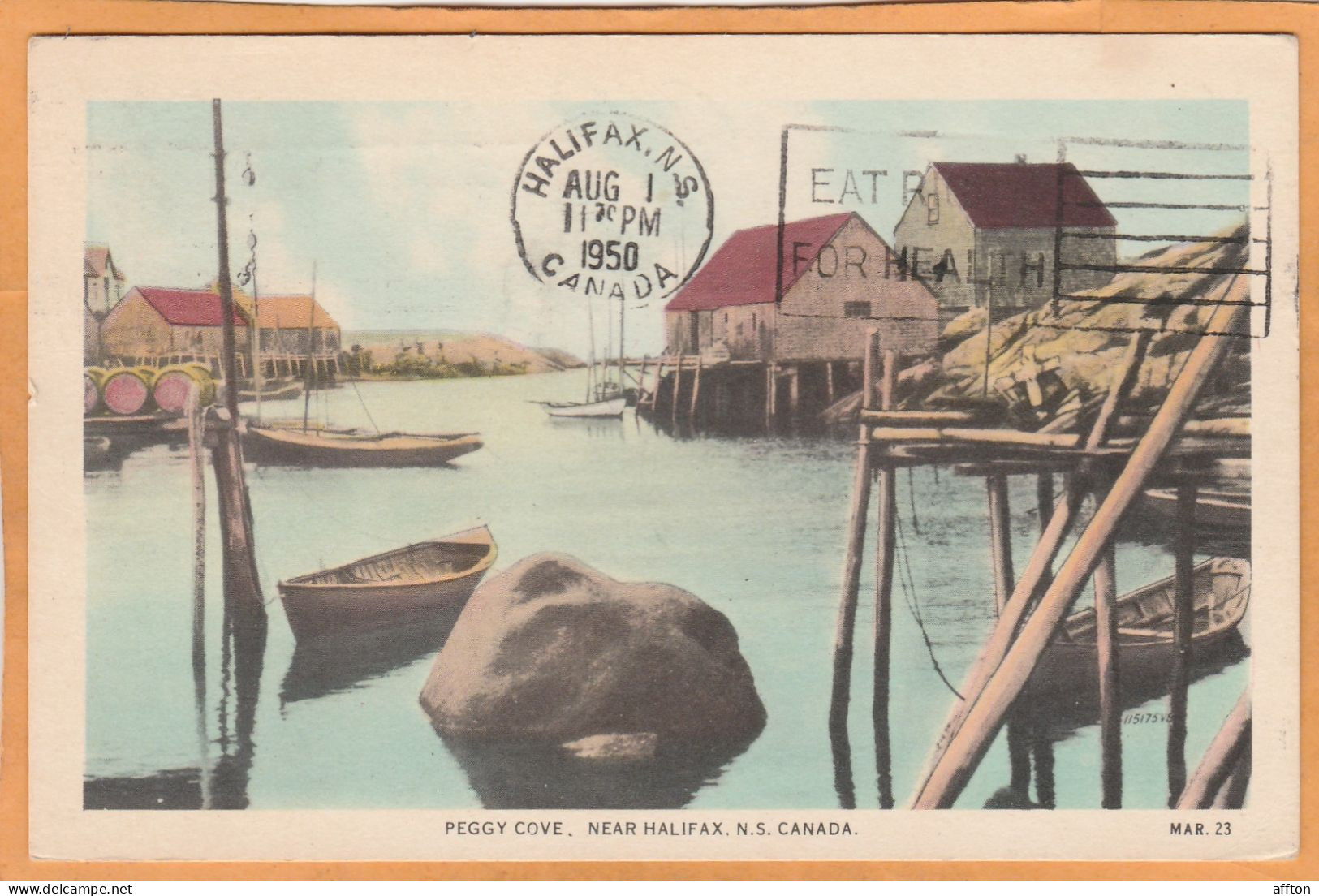 Peggy Cove Nova Scotia Canada Old Postcard - Other & Unclassified