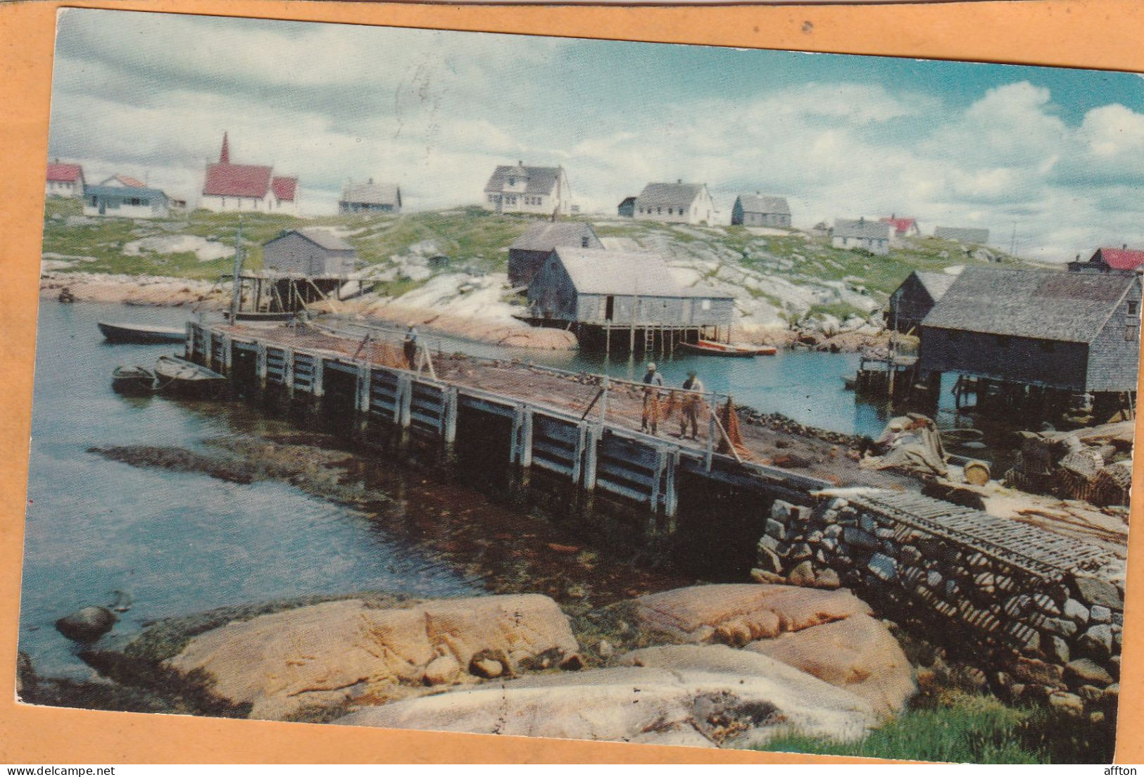 Peggy Cove Nova Scotia Canada Old Postcard - Andere & Zonder Classificatie