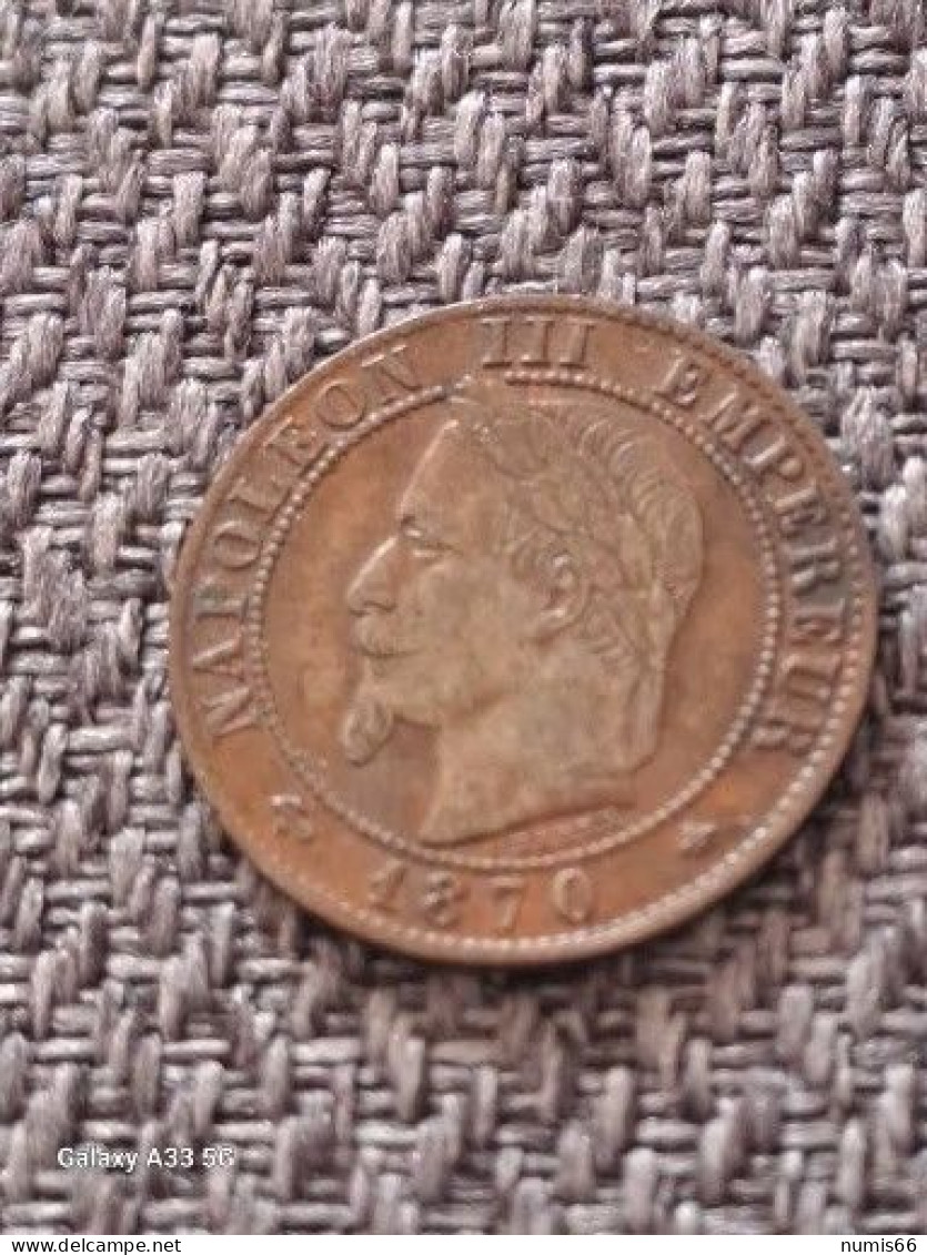 1 Ct Napoleon 1870 A - 1 Centime