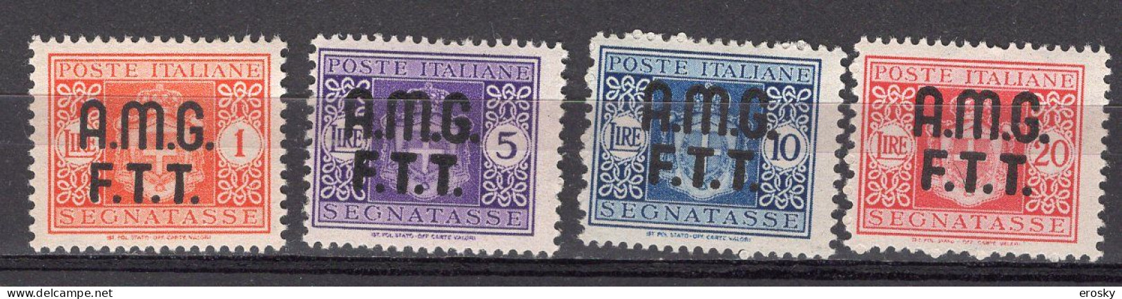 Z6923 - TRIESTE AMG-FTT TASSE SASSONE N°1/4 ** - Postage Due