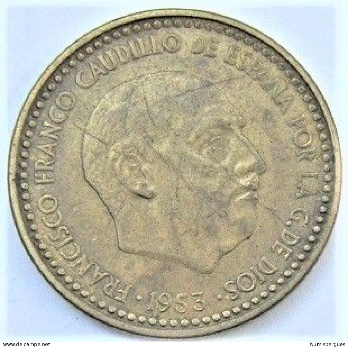 Pièce De Monnaie 1 Peseta 1956 - 1 Peseta