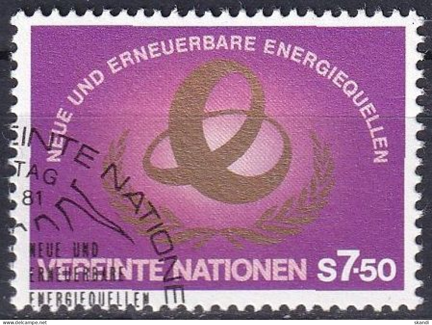 UNO WIEN 1981 Mi-Nr. 20 O Used - Aus Abo - Oblitérés