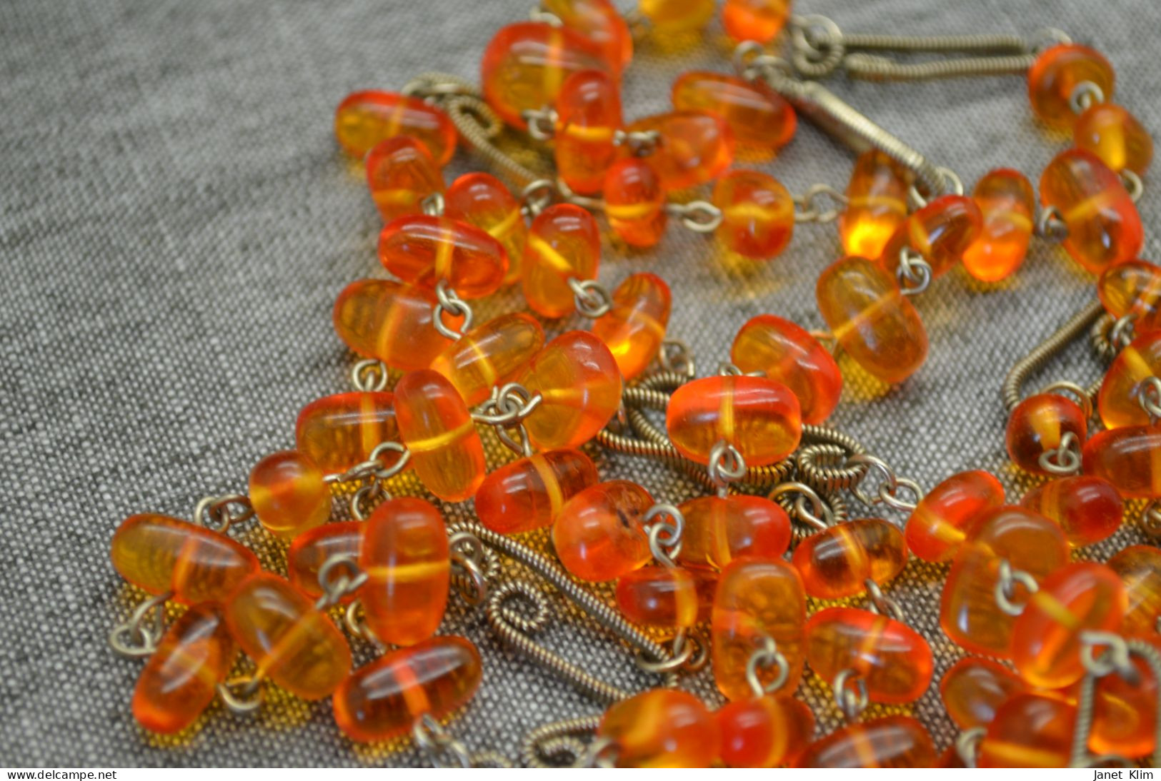 Beautiful Vintage Beads From Amber 58 Gr 136 Sm - Kettingen
