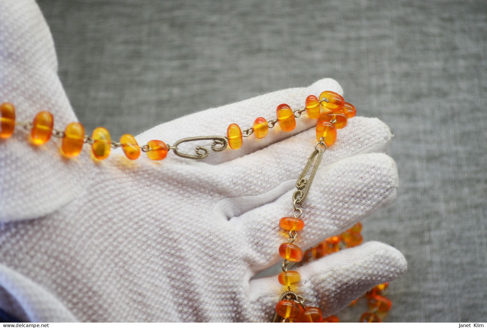 Beautiful Vintage Beads From Amber 58 Gr 136 Sm - Halsketten