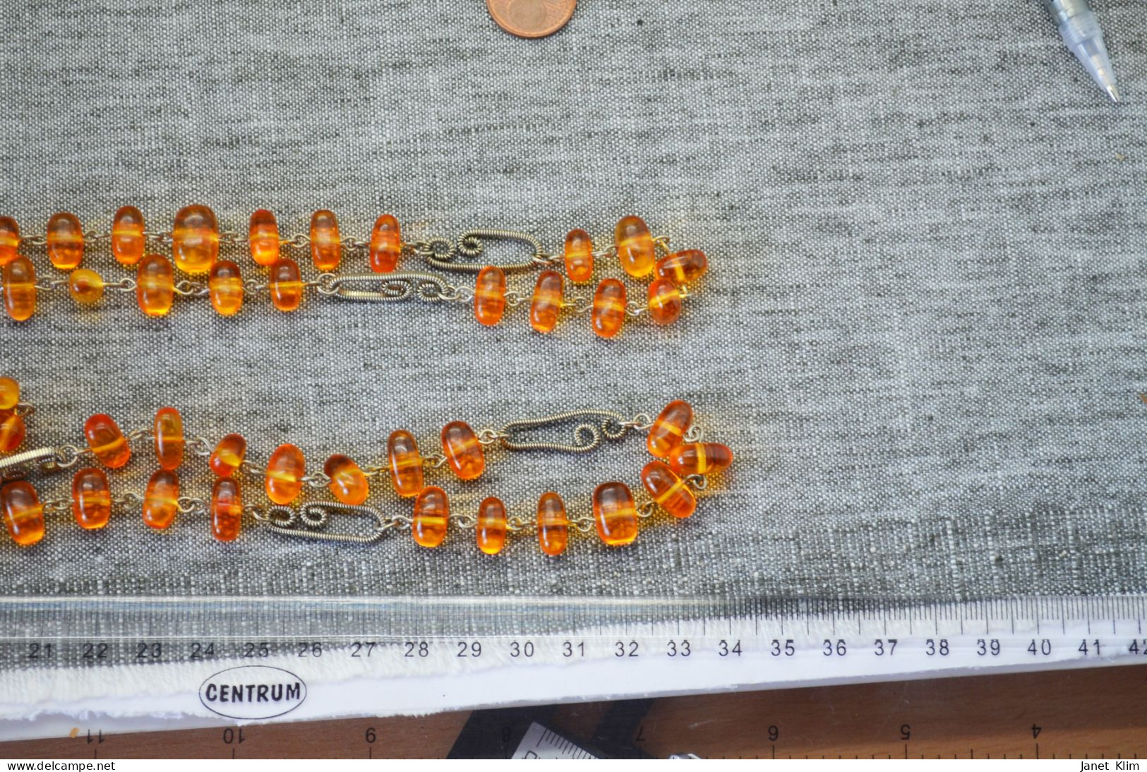 Beautiful Vintage Beads From Amber 58 Gr 136 Sm - Halsketten