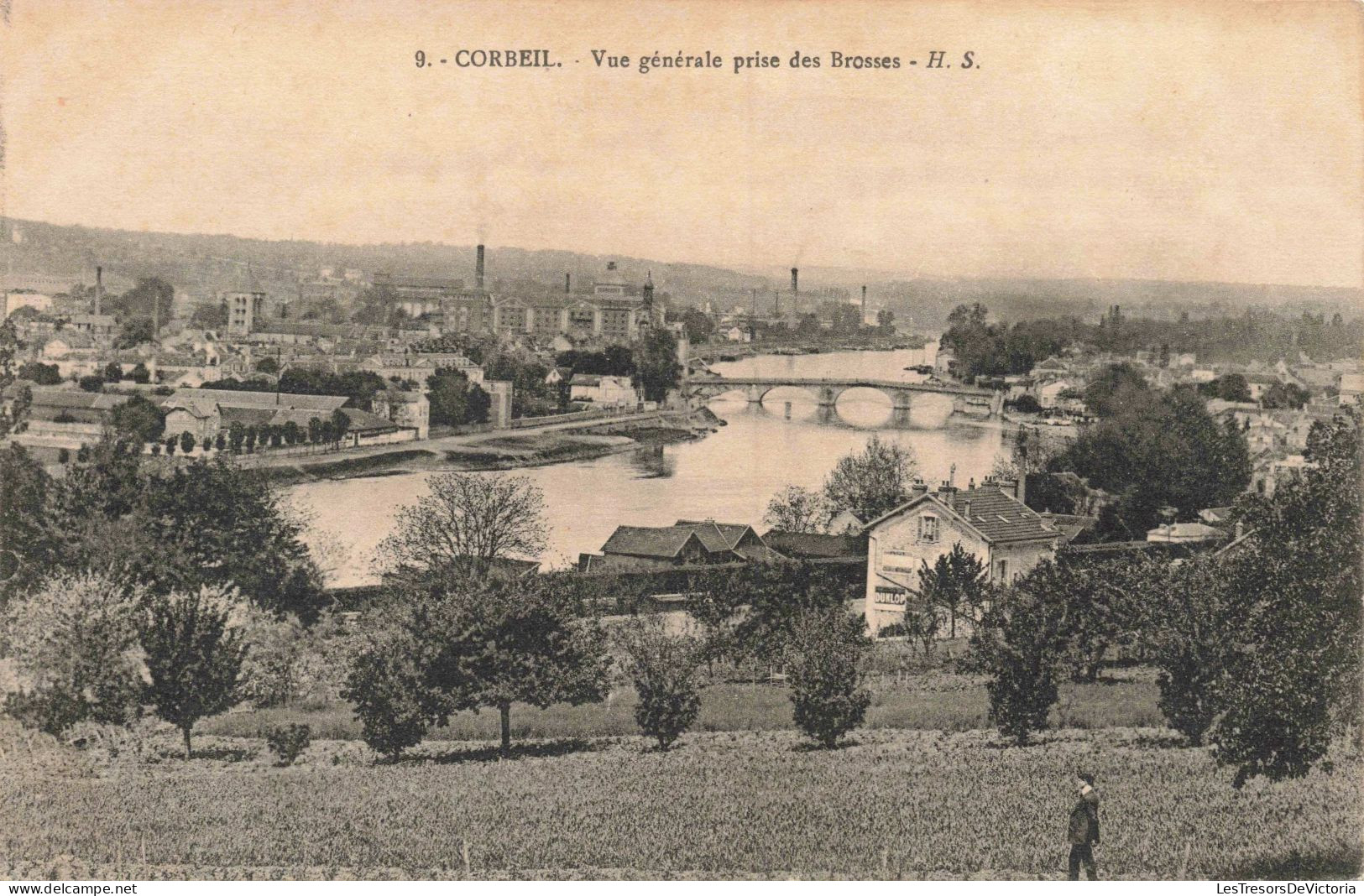 FRANCE - Corbeil - Vue Générale Prise Des Brosses - Carte Postale Ancienne - Corbeil Essonnes