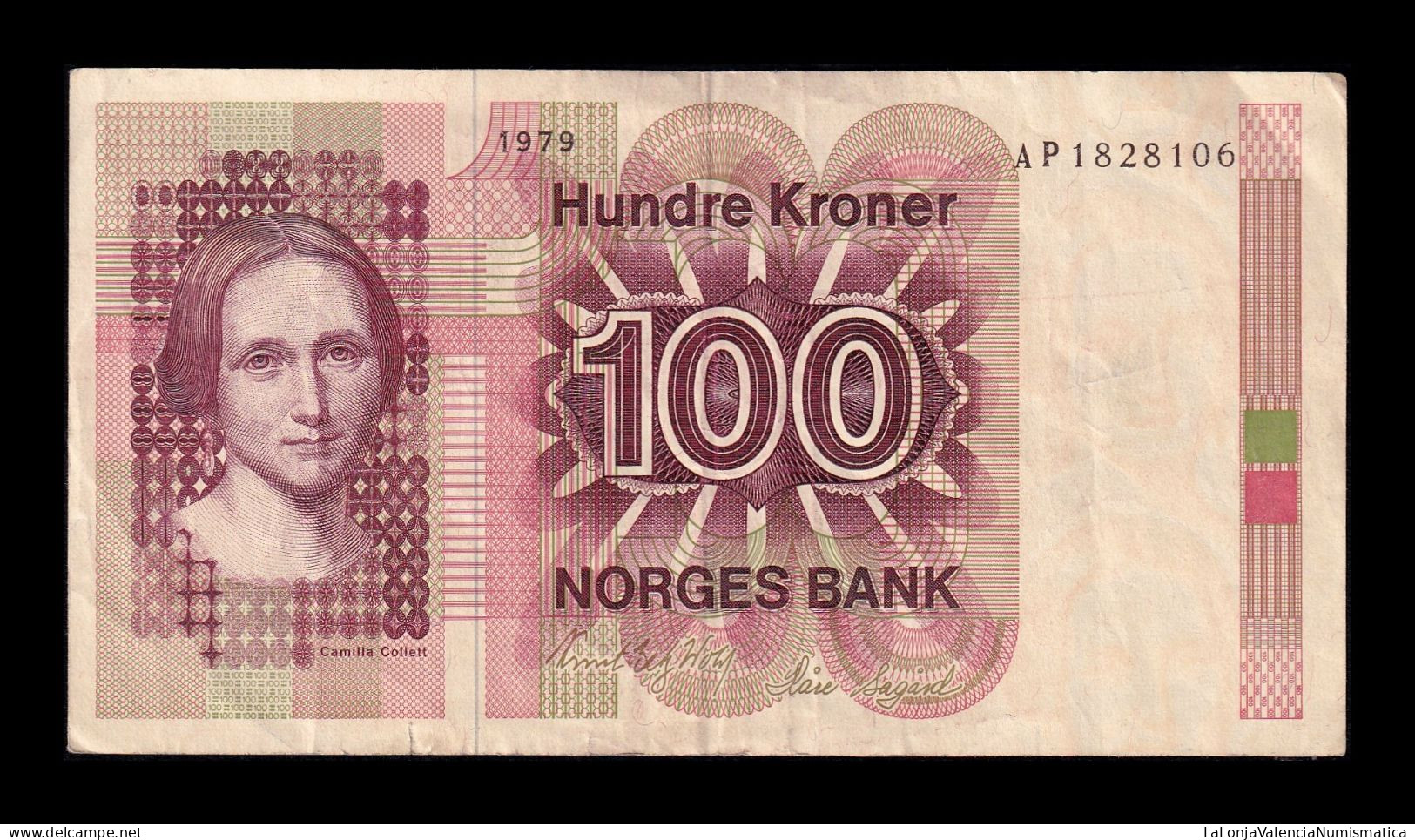 Noruega Norway 100 Kroner 1979 Pick 41b Mbc Vf - Noorwegen