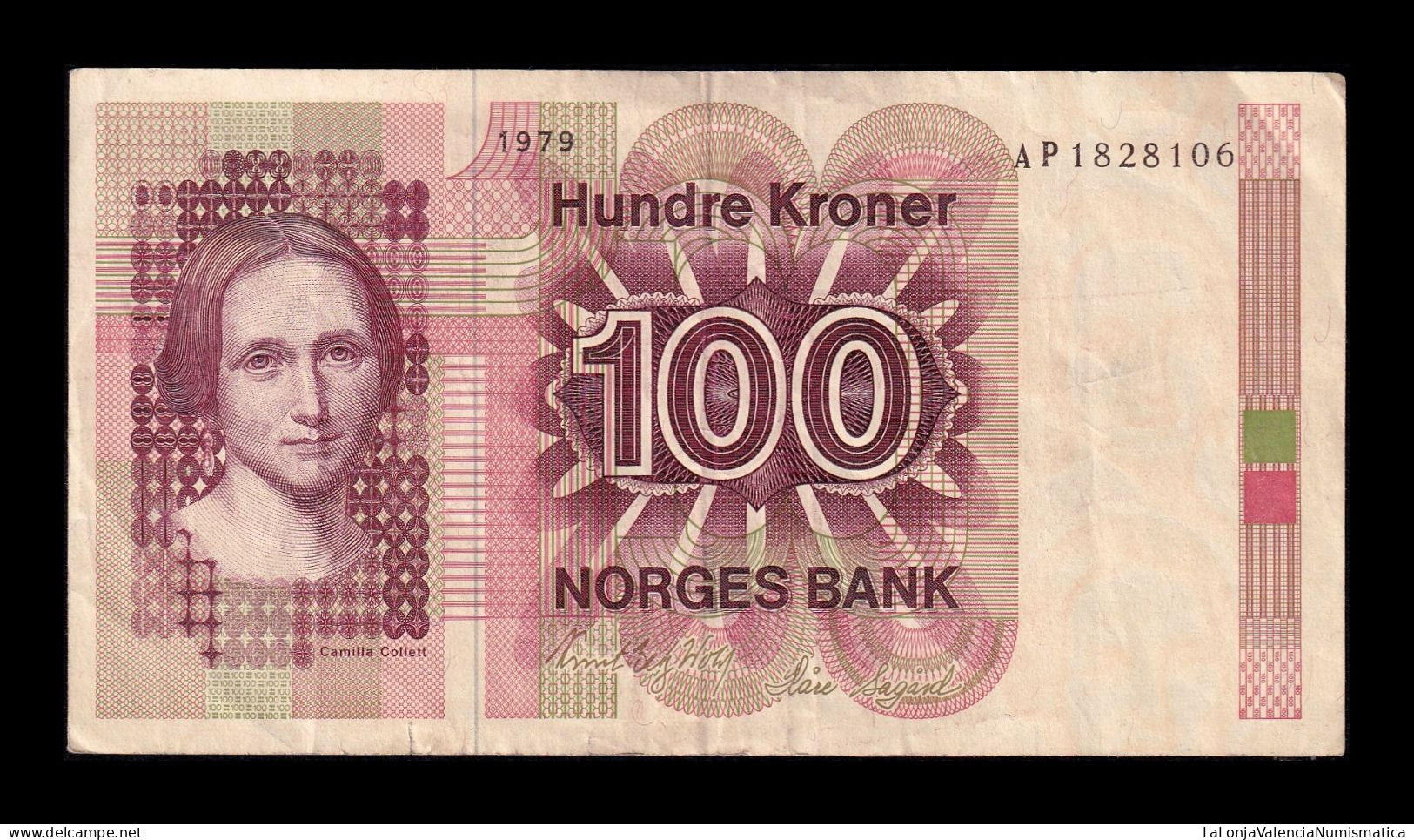 Noruega Norway 100 Kroner 1979 Pick 41b Mbc Vf - Norway