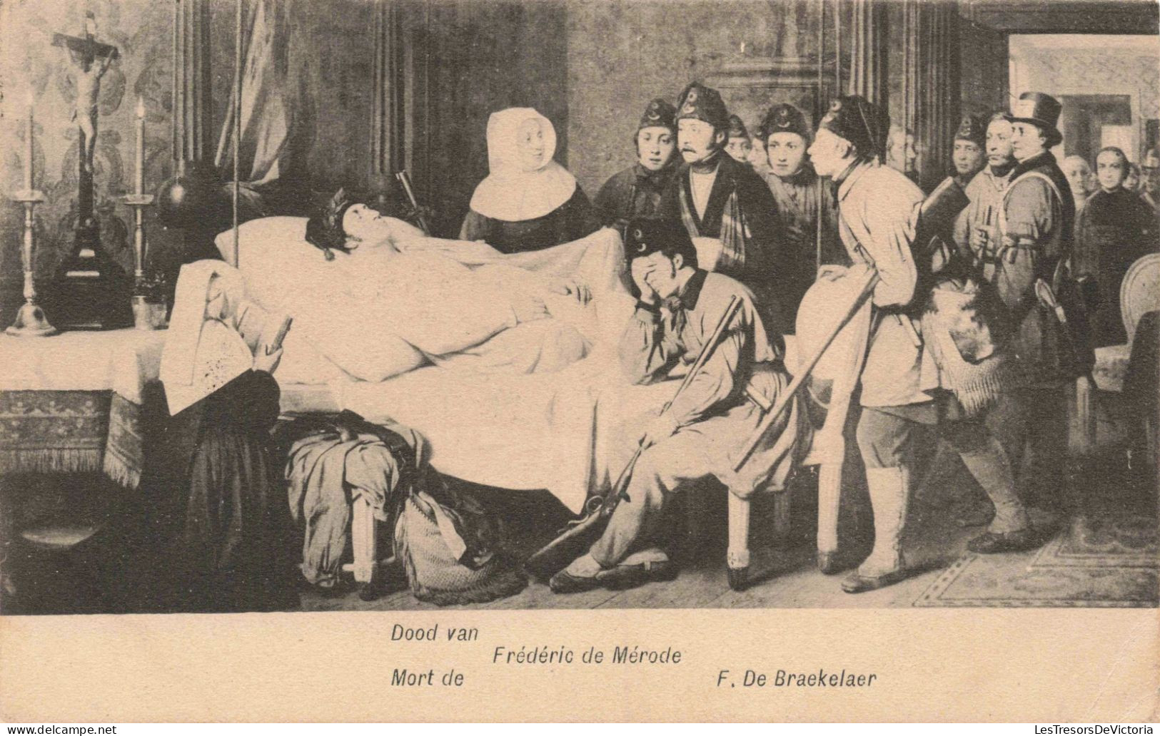 MILITARIA - Mort De Frédéric De Mérode - F De Braekelaer - Carte Postale Ancienne - Personnages