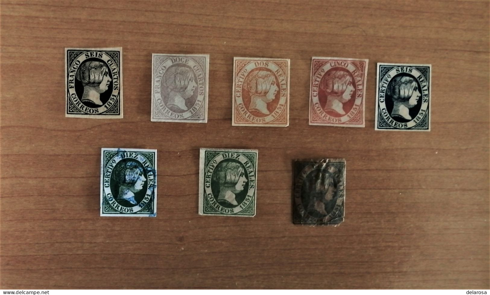 Serie 6 Al 11,tres Sellos Del 11,sin Dentar Completa. - Unused Stamps