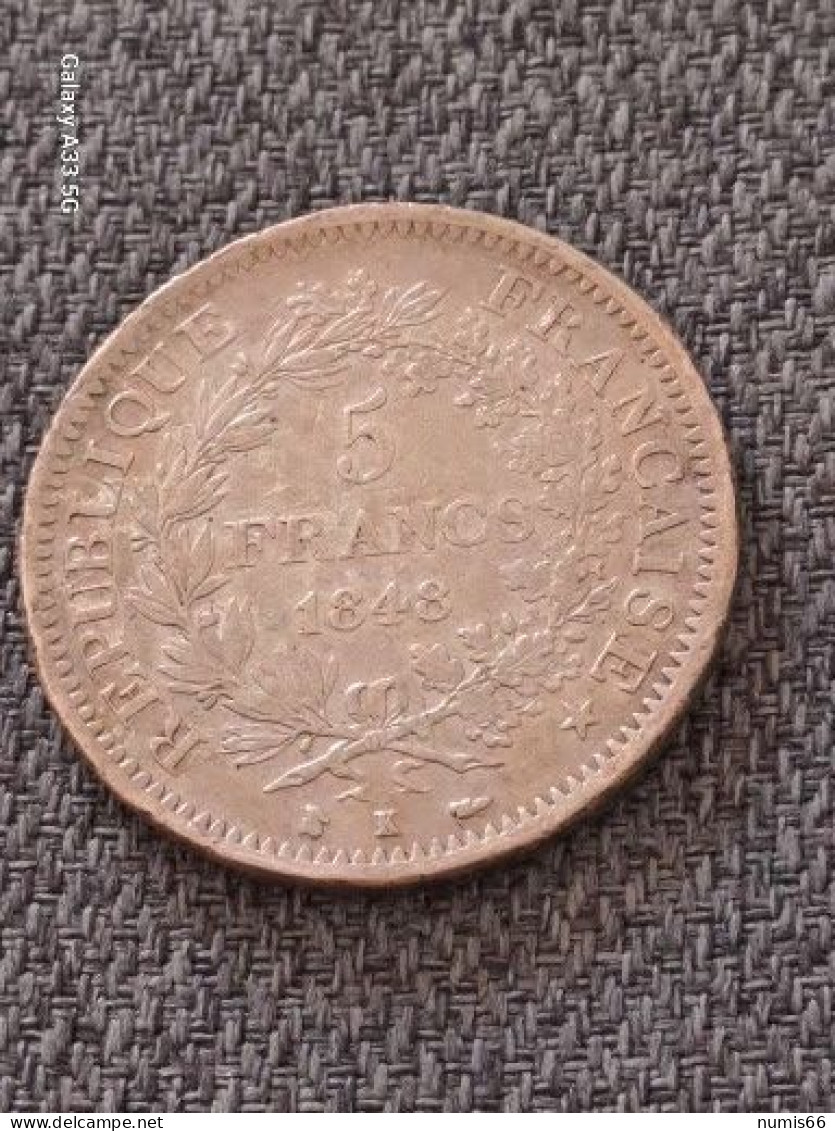 5 FRANCS  HERCULE 1848 K - 5 Francs