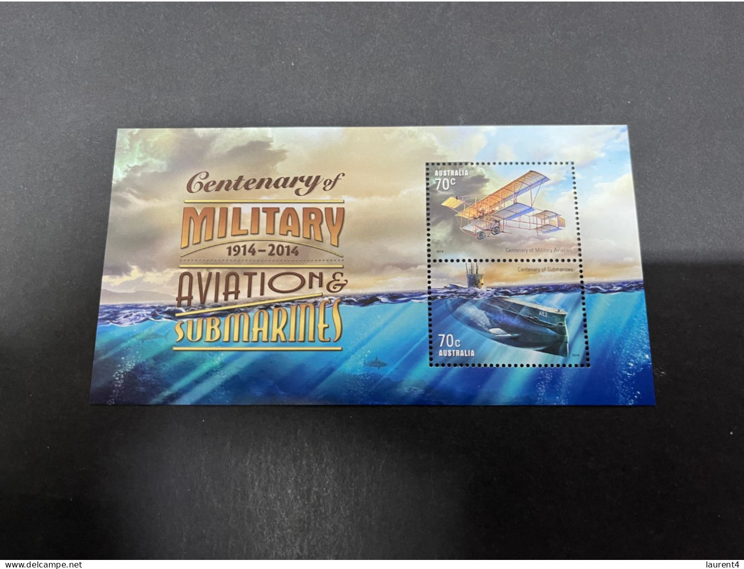 16-8-2023 (stamp) Australia Mini-sheet -  Military Aviation - Blokken & Velletjes