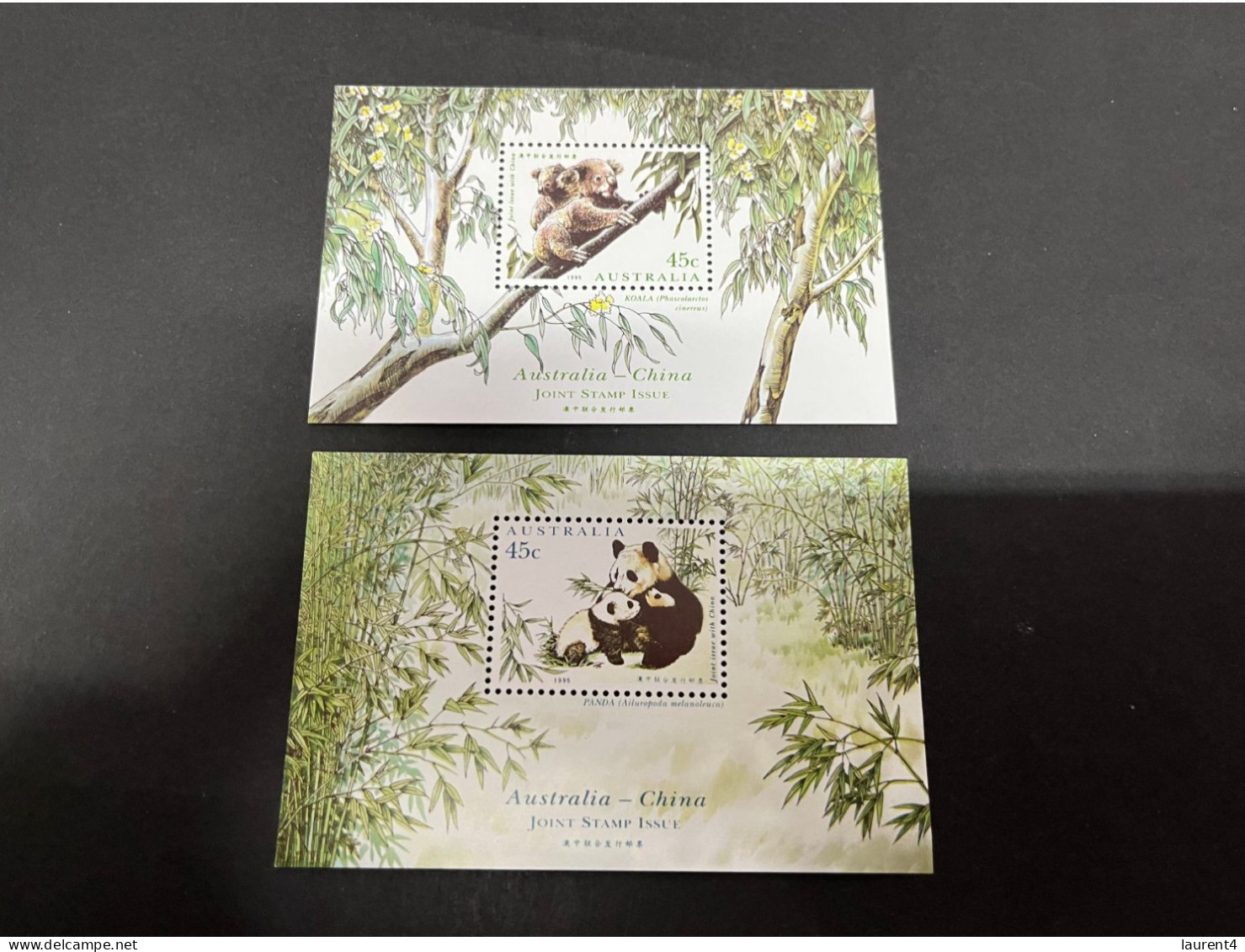 16-8-2023 (stamp) Australia Mini-sheet - Australia / China Joint Issue (Koala & Panda) 2 Mini-sheet - Blocks & Sheetlets