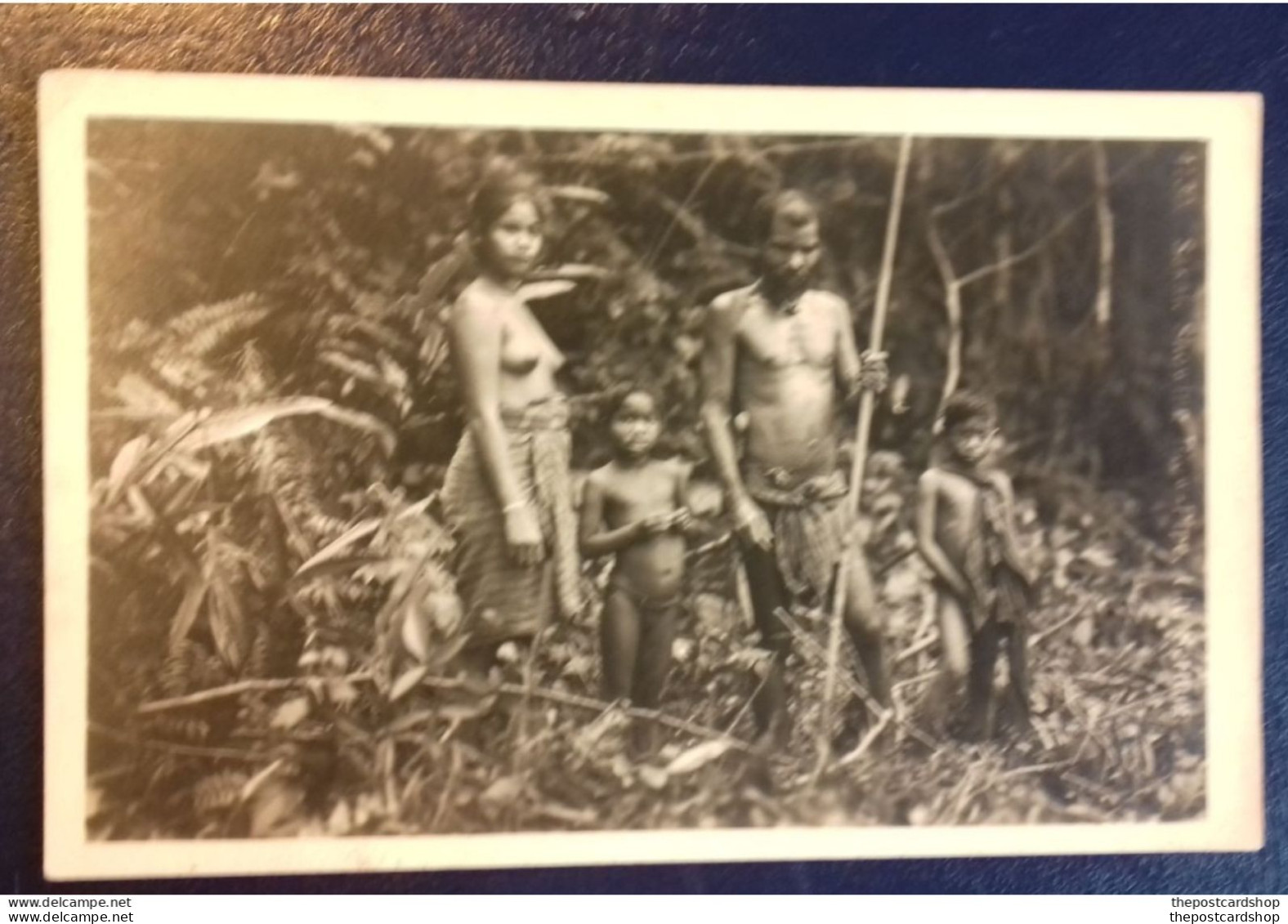 No.4130 Sakai Showing The Blow-pipe Ulu Serting British Empire Exhibition Malaya Pavilion 1924 - Malasia