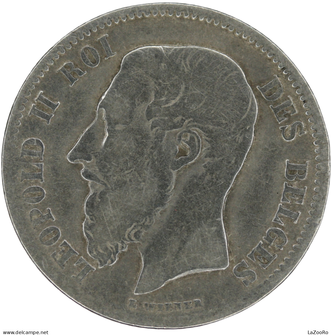 LaZooRo: Belgium 50 Centimes 1898 F - Silver - 50 Centimes