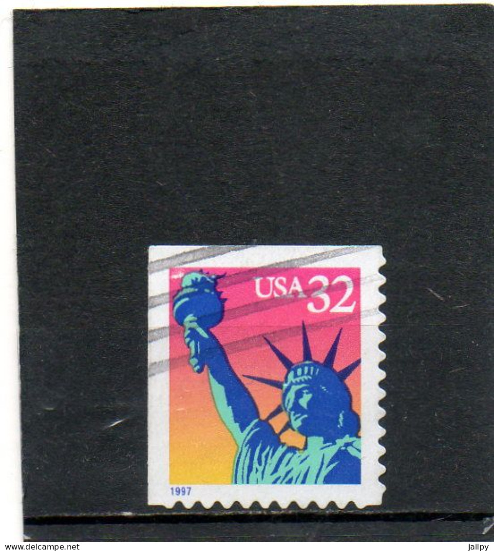 ETATS-UNIS  32 C  De Carnet  1997  Y&T:2581 Scott: 3122   Perf 11x11 Coté Gauche Et Haut  Non Dentelés Oblitéré - 1981-...