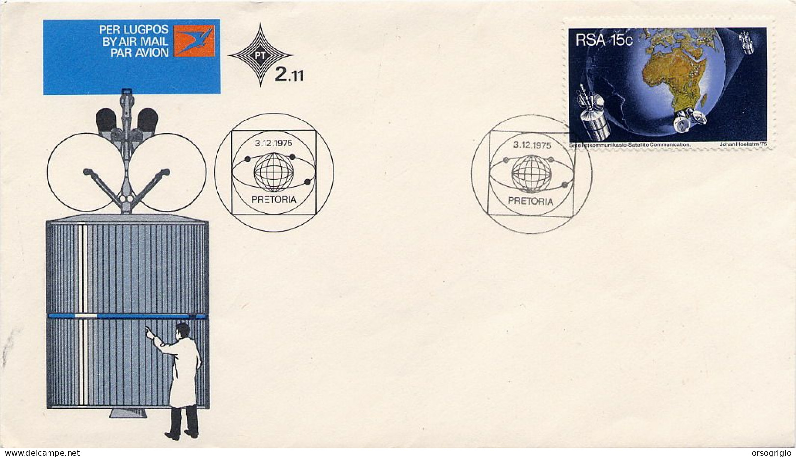 RSA - PRETORIA - 1975  SATELLITE COMMUNICATION - Africa