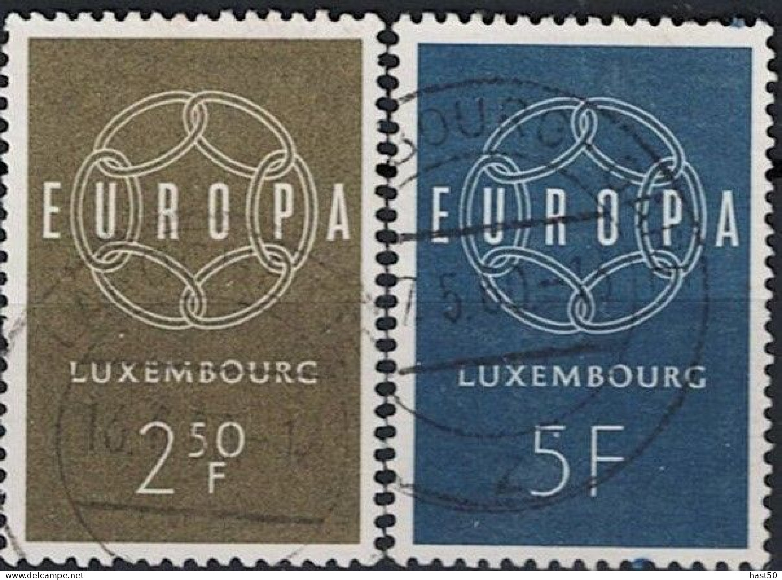 Luxemburg Luxembourg - Europa (MiNr: 609/10) 1959 - Gest Used Obl - 1959