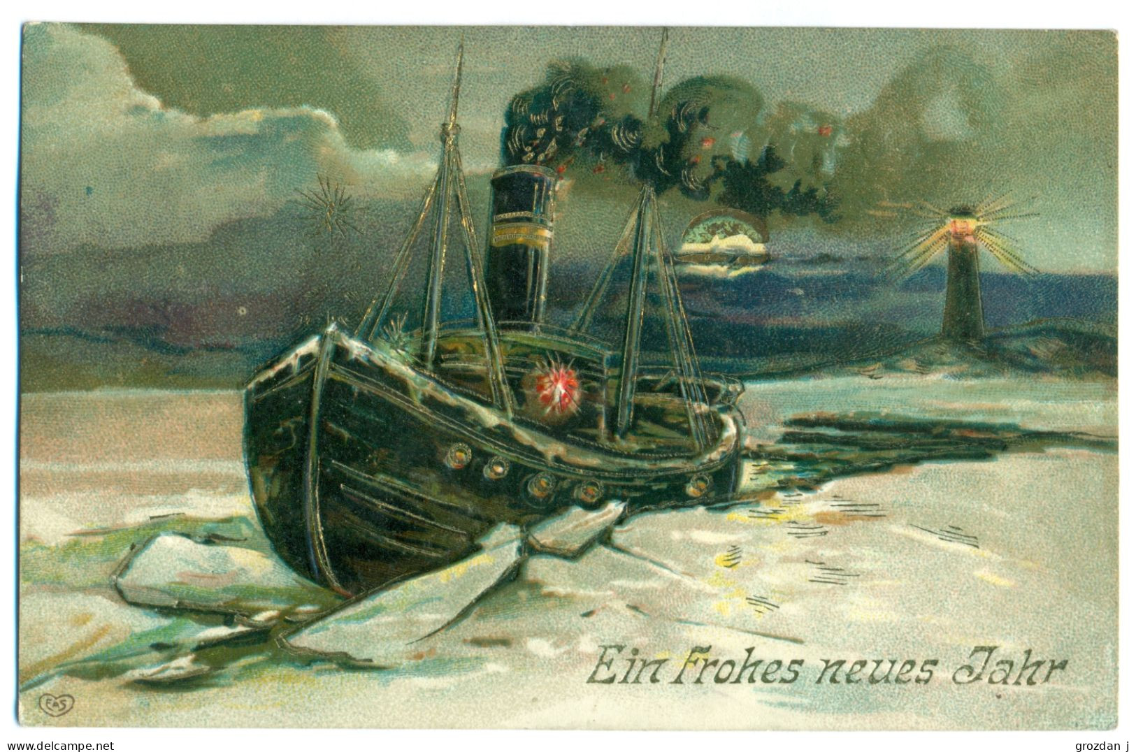 Lot No 16, 22 old cards, mostly New Year's and Christmas postcards from Germany and Austria, FREE REGISTERED SHIPPING