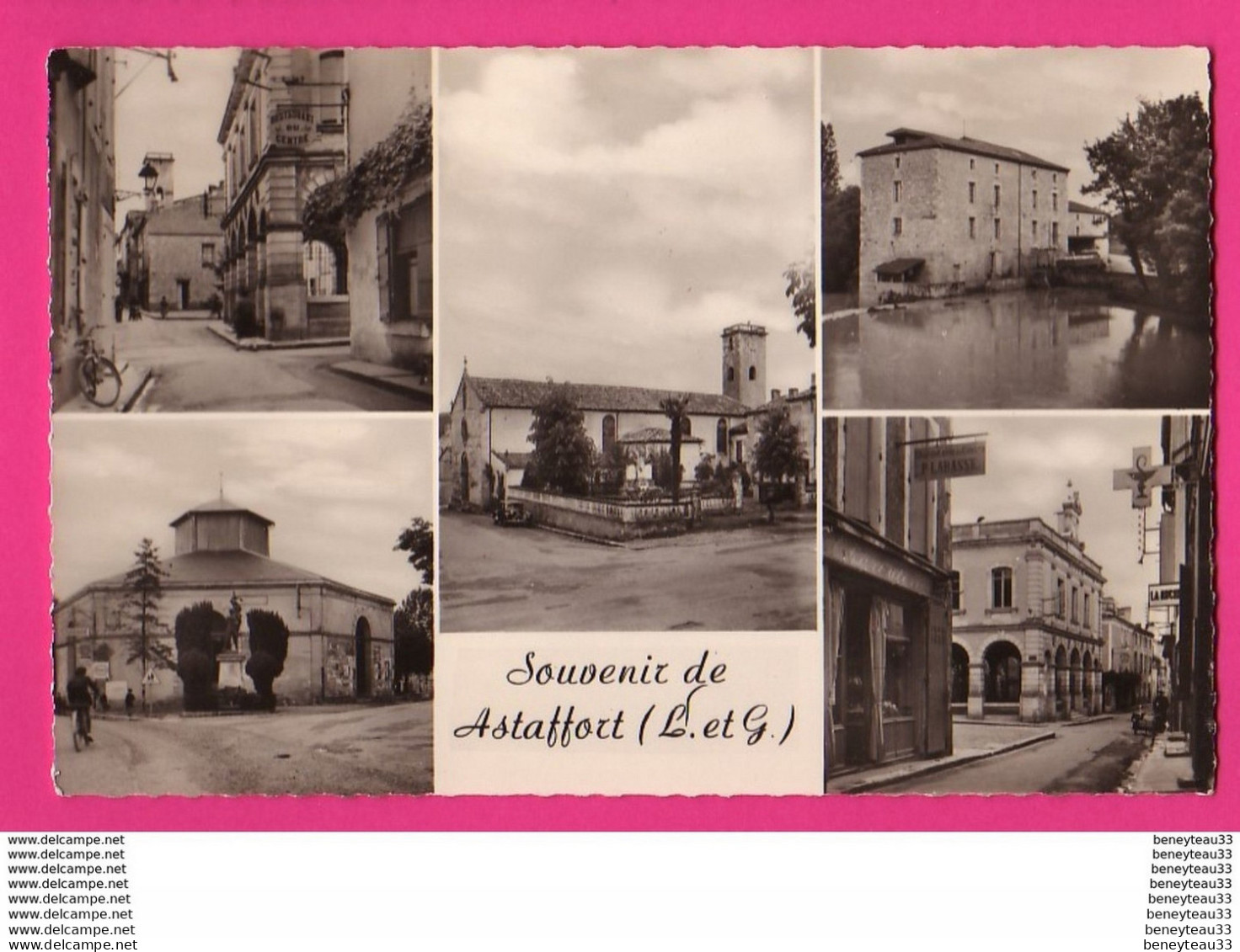 CPSM Petit Format (Réf : C034) ASTAFFORT (47 LOT ET GARONNE) MULTI VUES État Luxe - Astaffort