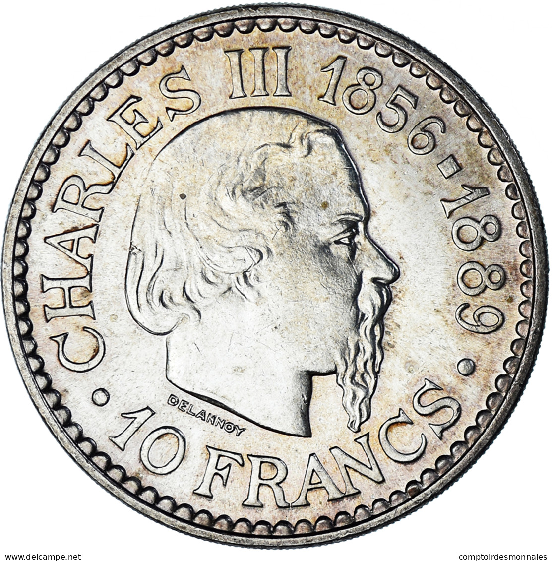 Monnaie, Monaco, Rainier III, 10 Francs, 1966, Monnaie De Paris, SUP, Argent - 1960-2001 Nouveaux Francs